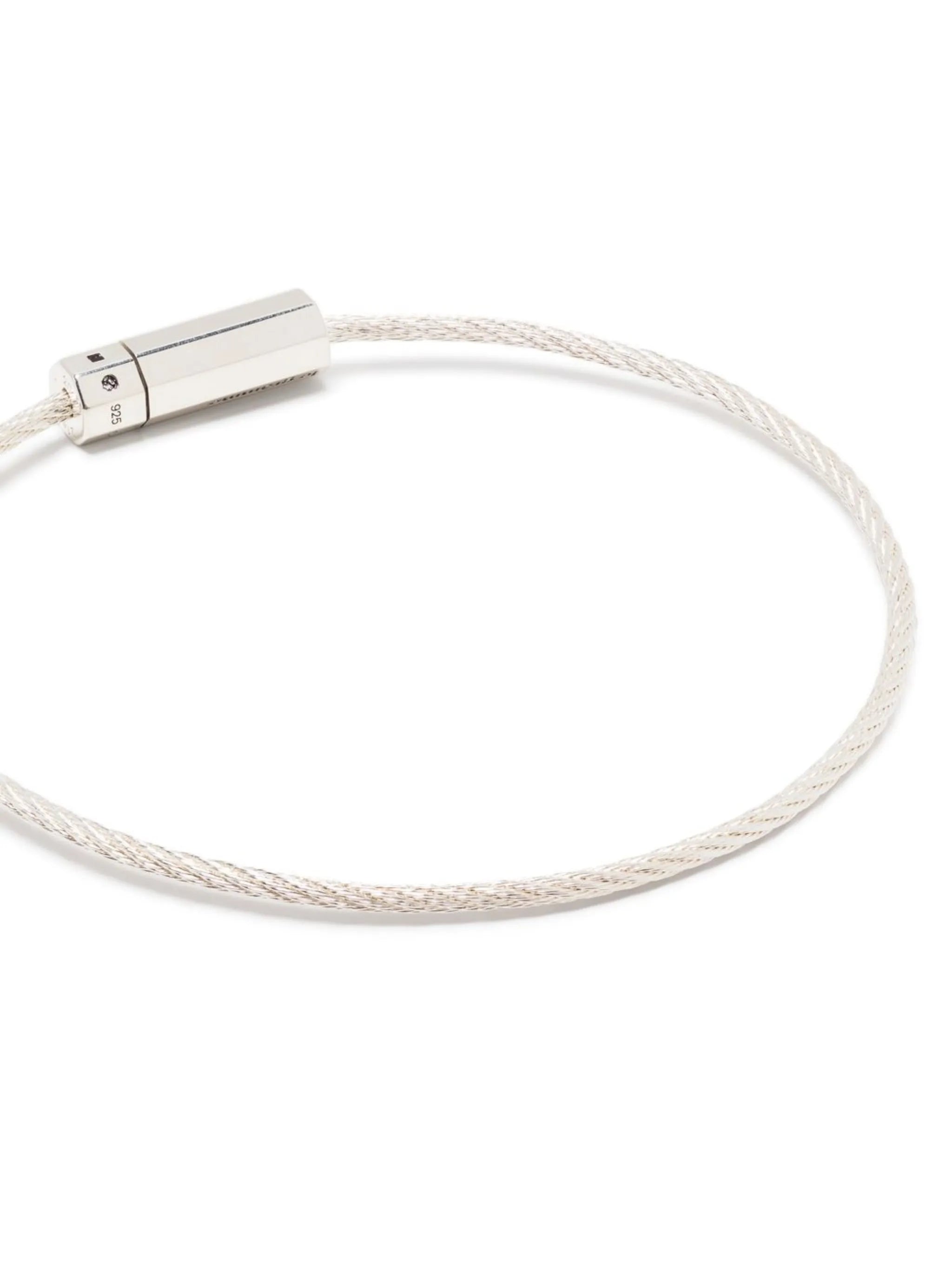 Cable Octogone diamond bracelet