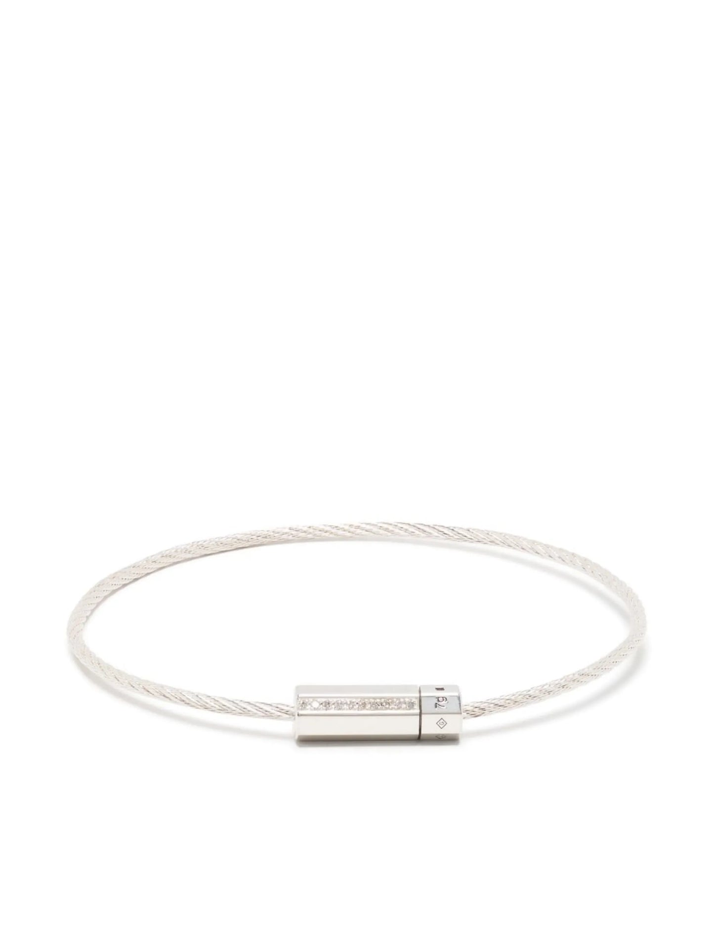 Cable Octogone diamond bracelet