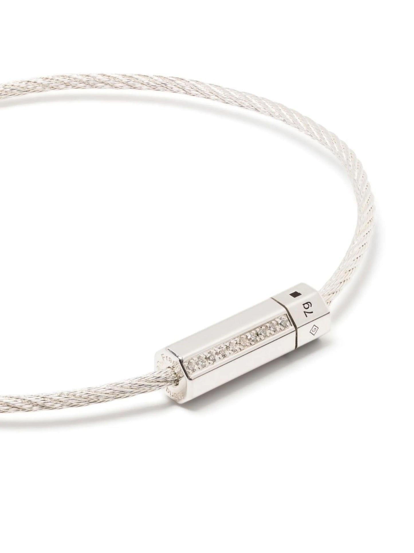 Cable Octogone diamond bracelet