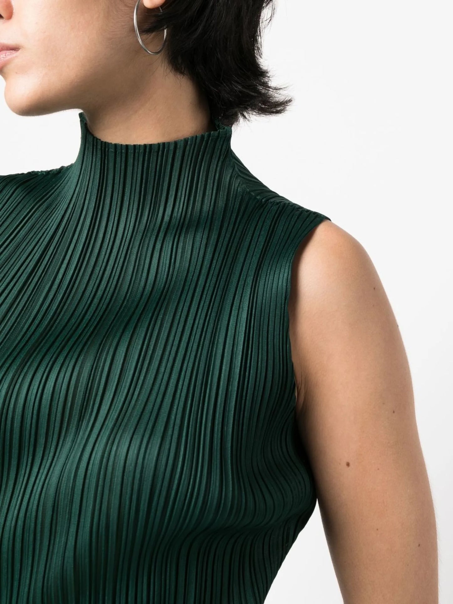 micro-pleat blouse