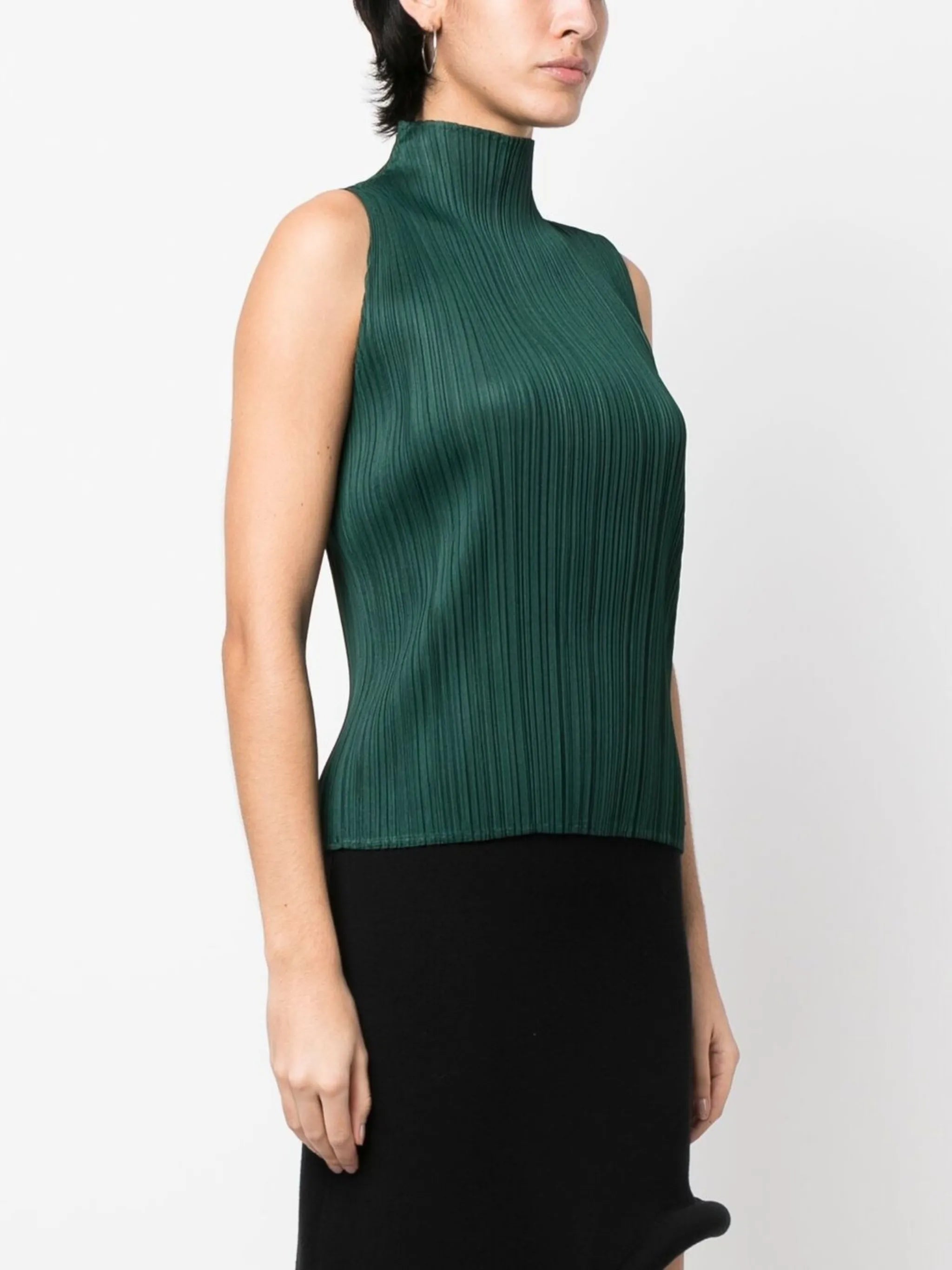 micro-pleat blouse