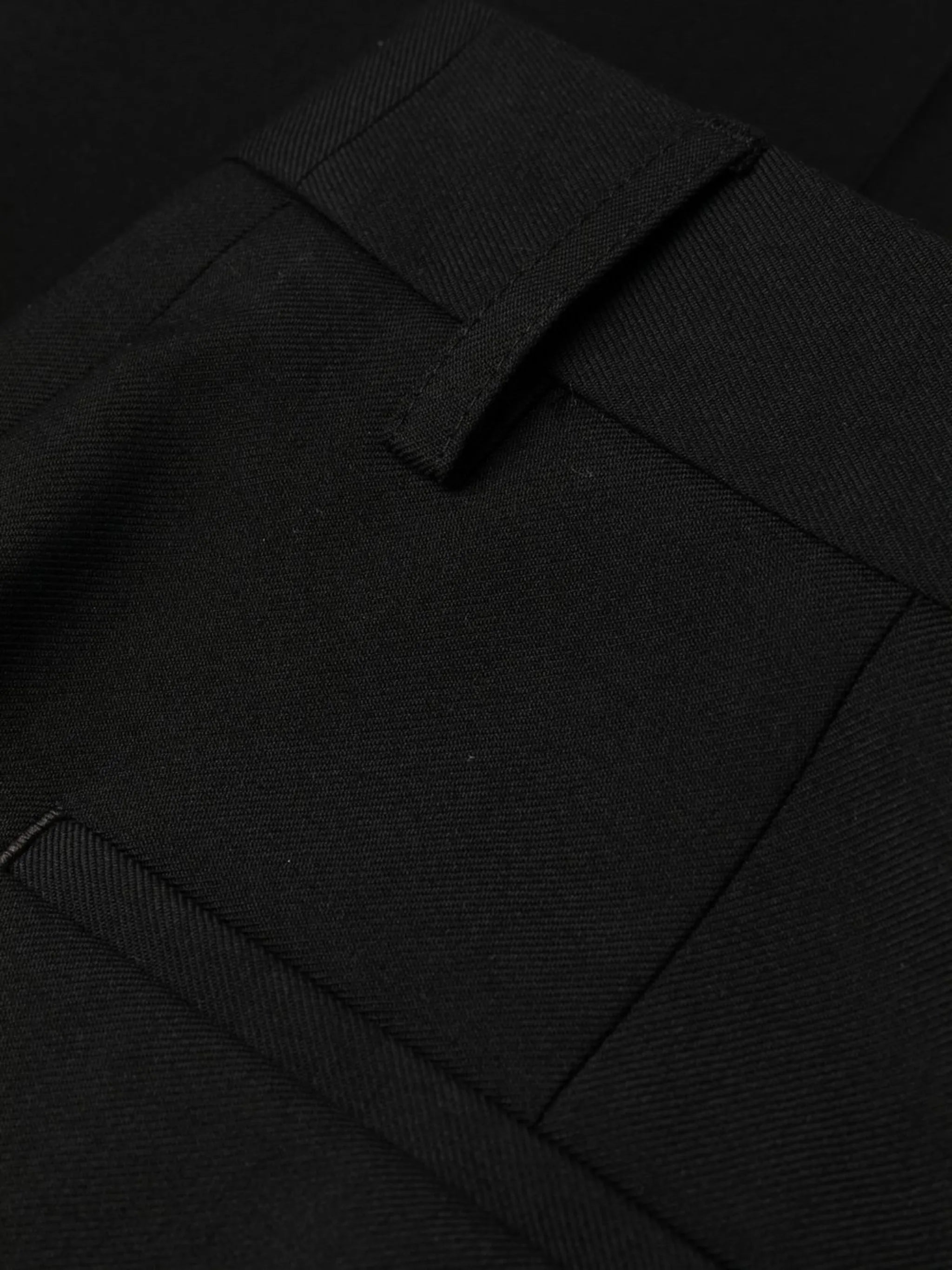pleated wide-leg wool trousers