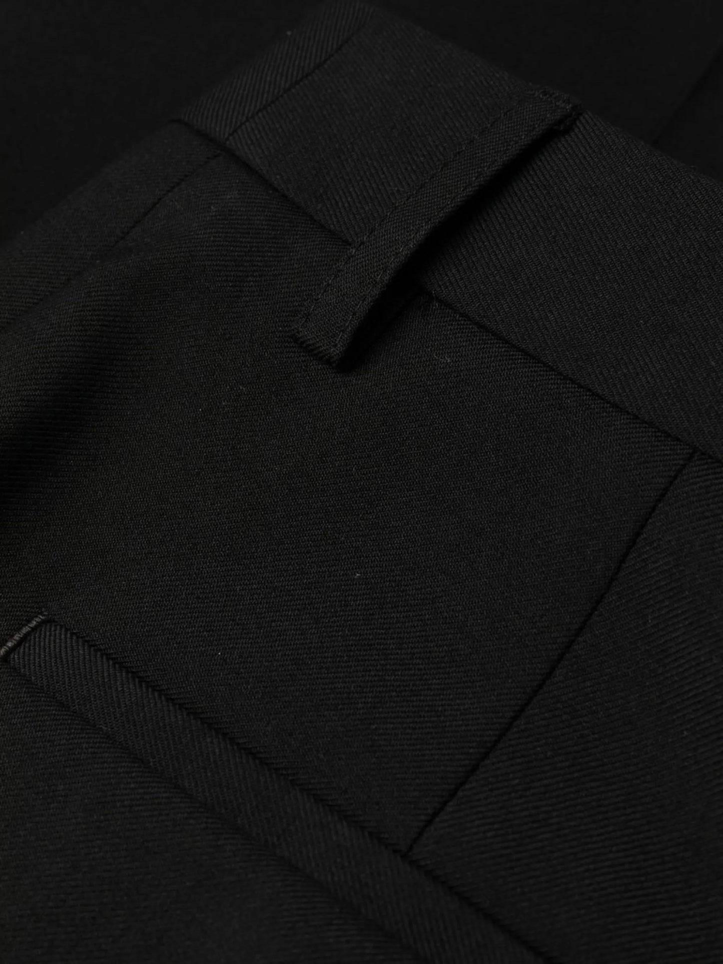 pleated wide-leg wool trousers