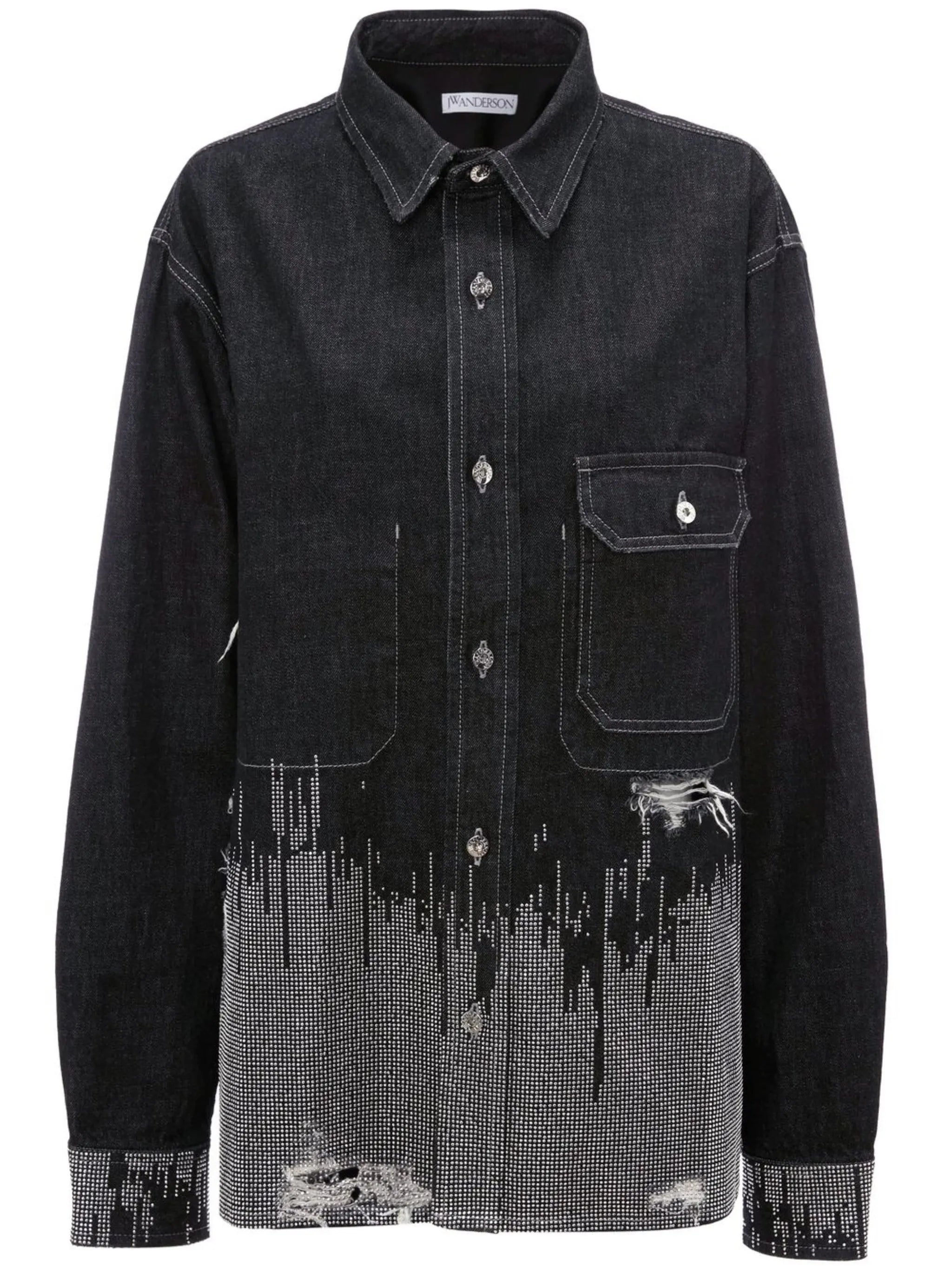 studded denim shirt