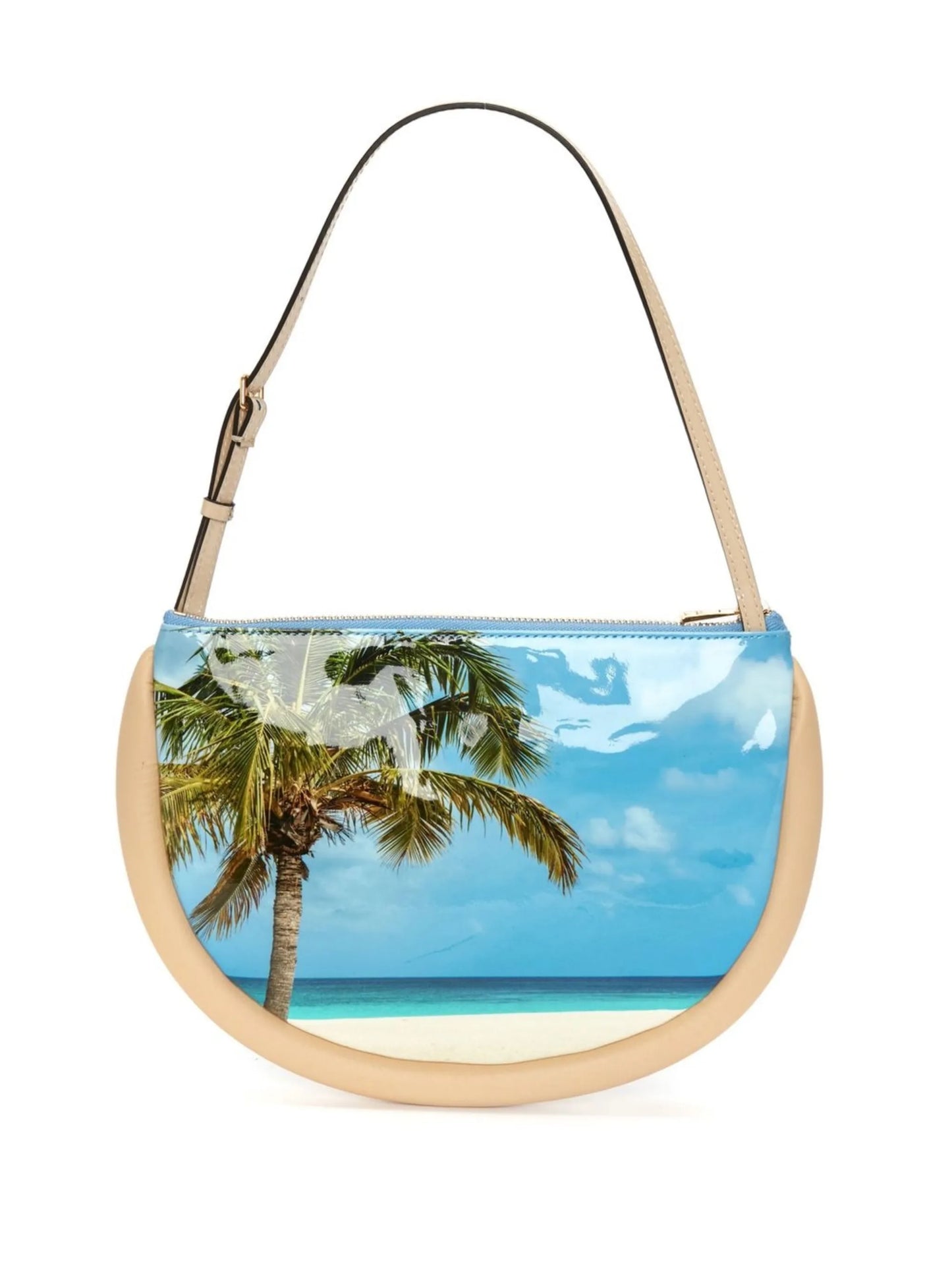 Bumper-Moon leather shoulder bag