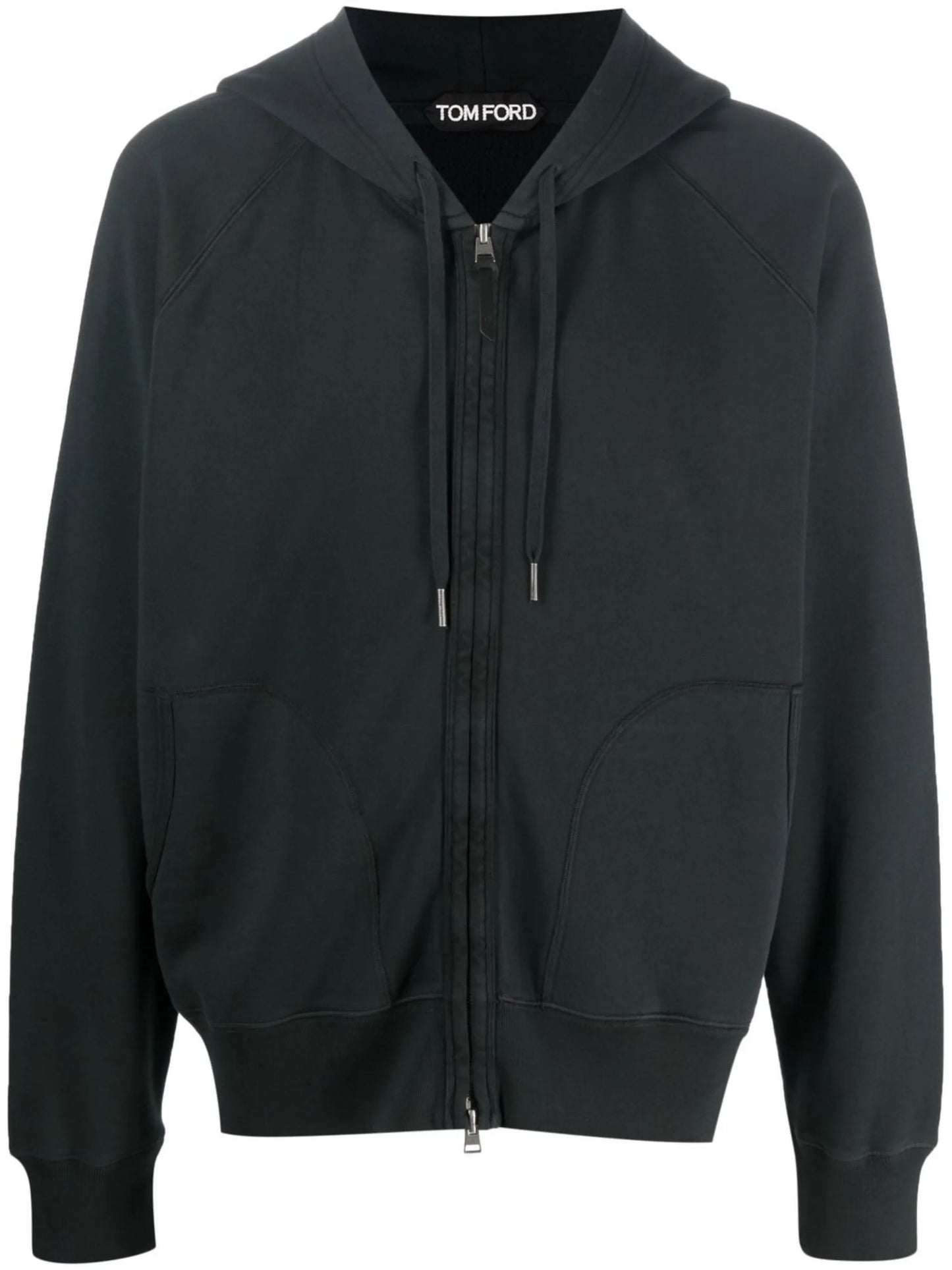 pouch-pocket zip hoodie