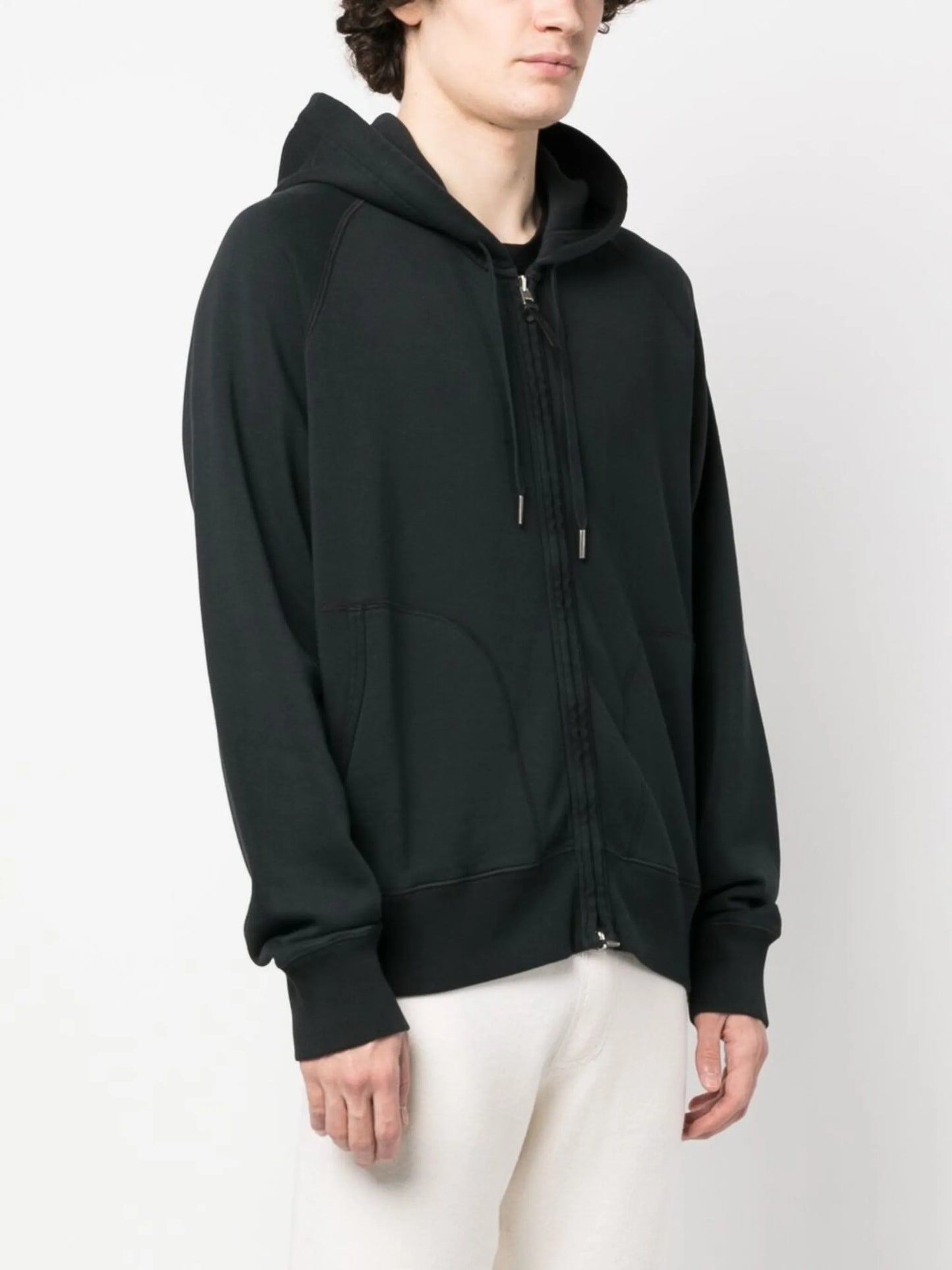 pouch-pocket zip hoodie
