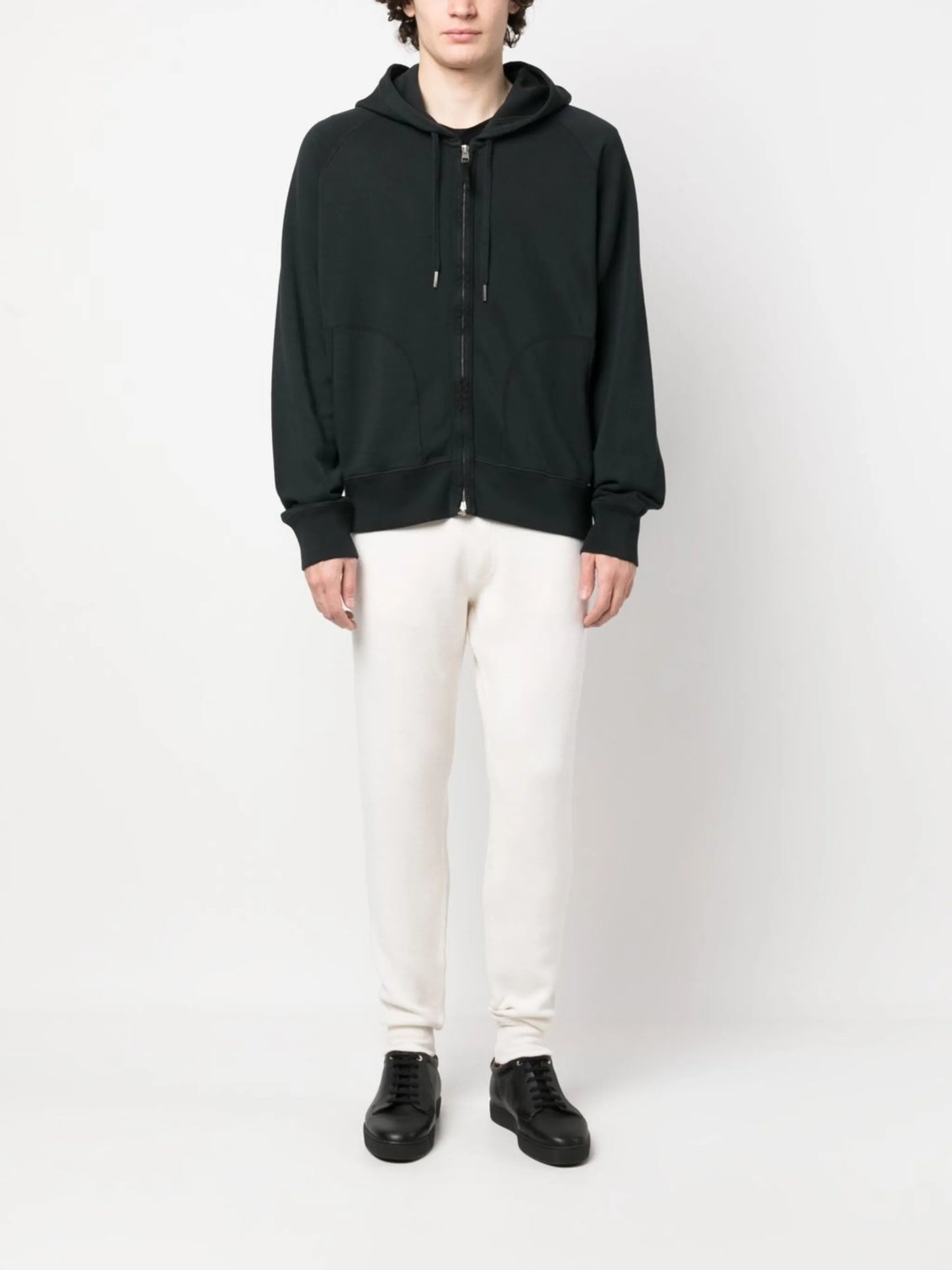 pouch-pocket zip hoodie