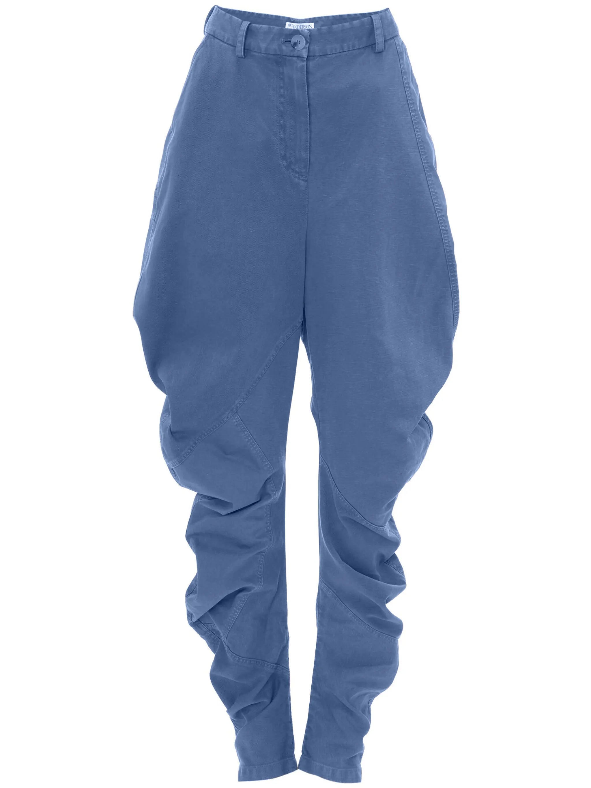 Twisted tapered trousers
