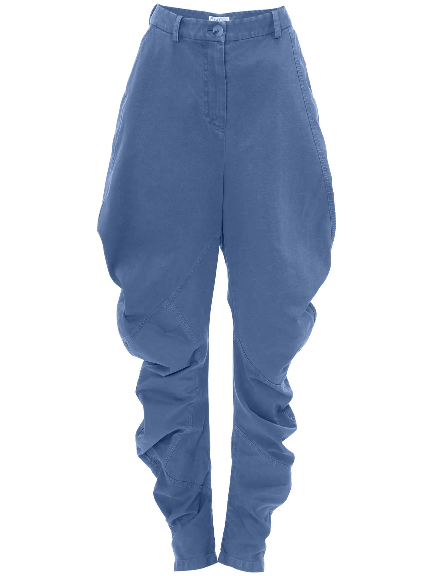 Twisted tapered trousers
