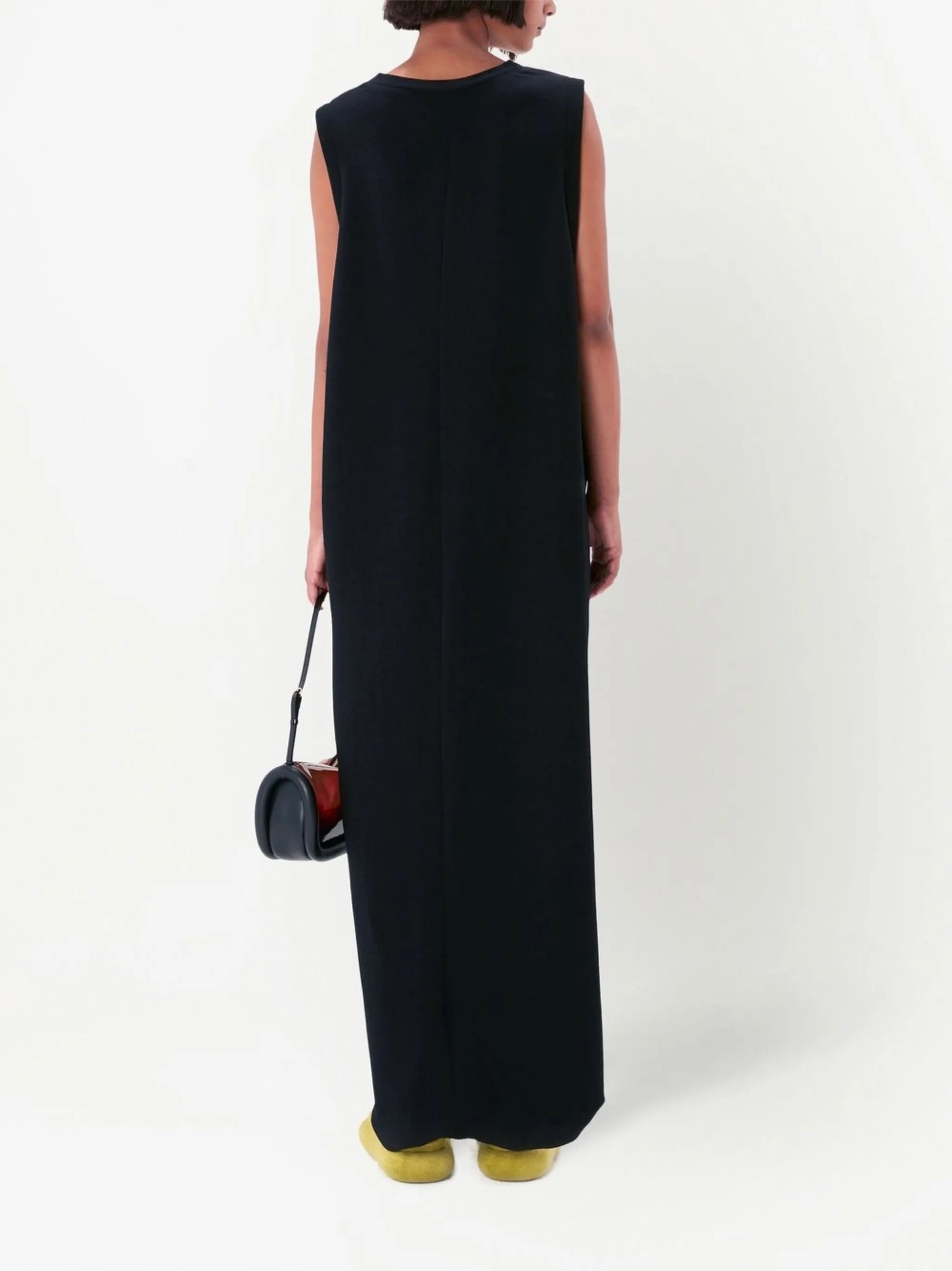 twist-front maxi dress
