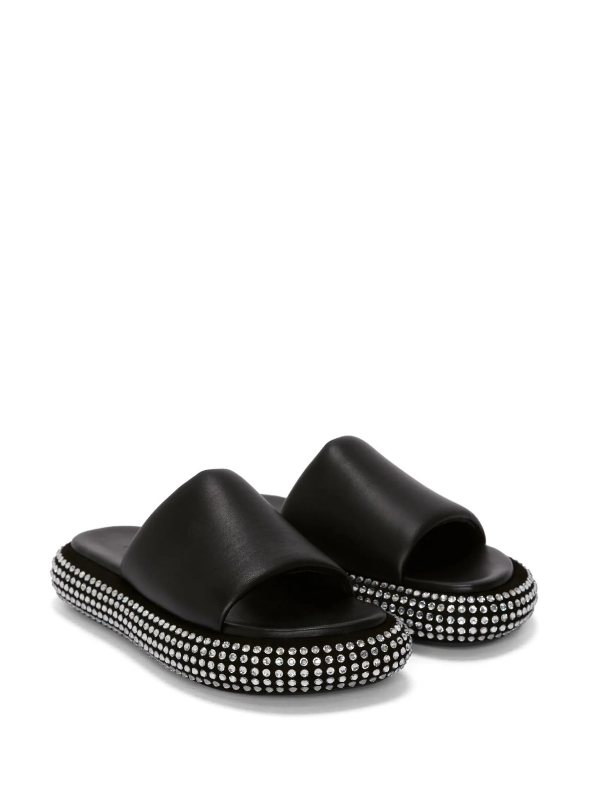 crystal bumper-tube platform sandals