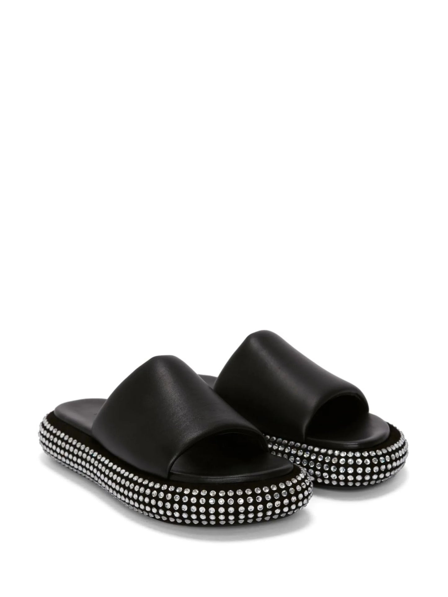 crystal bumper-tube platform sandals