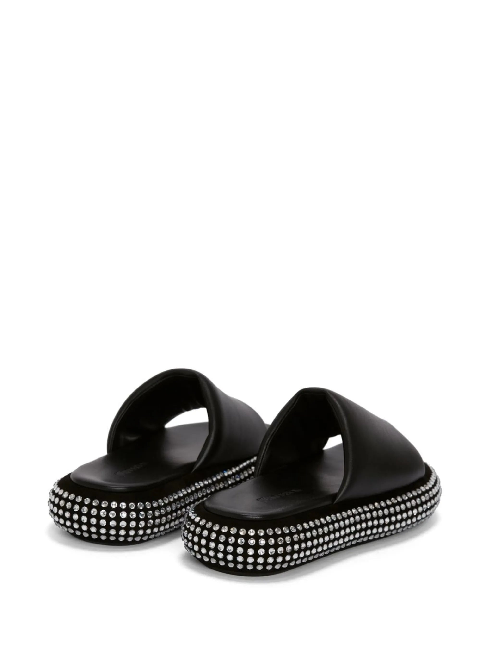 crystal bumper-tube platform sandals