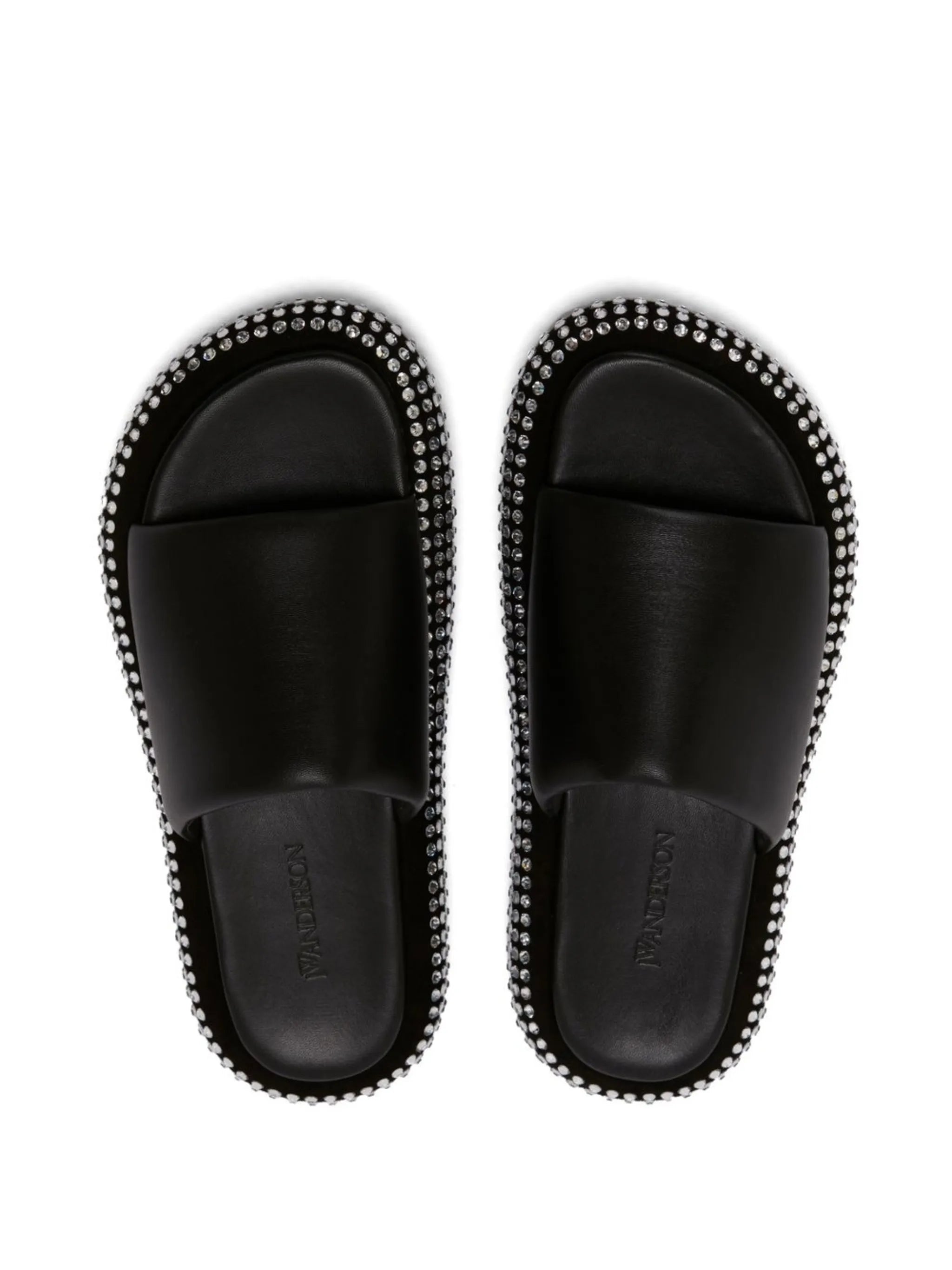 crystal bumper-tube platform sandals