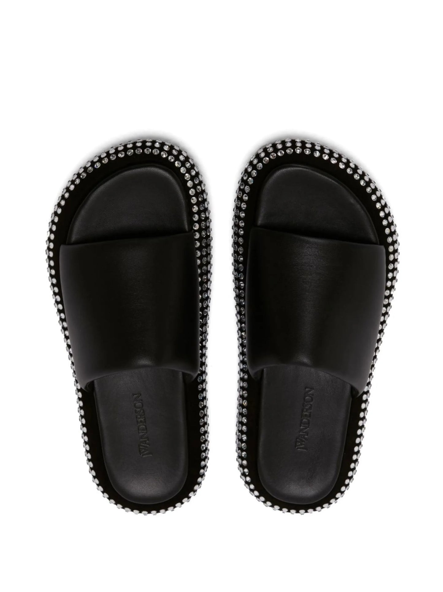 crystal bumper-tube platform sandals