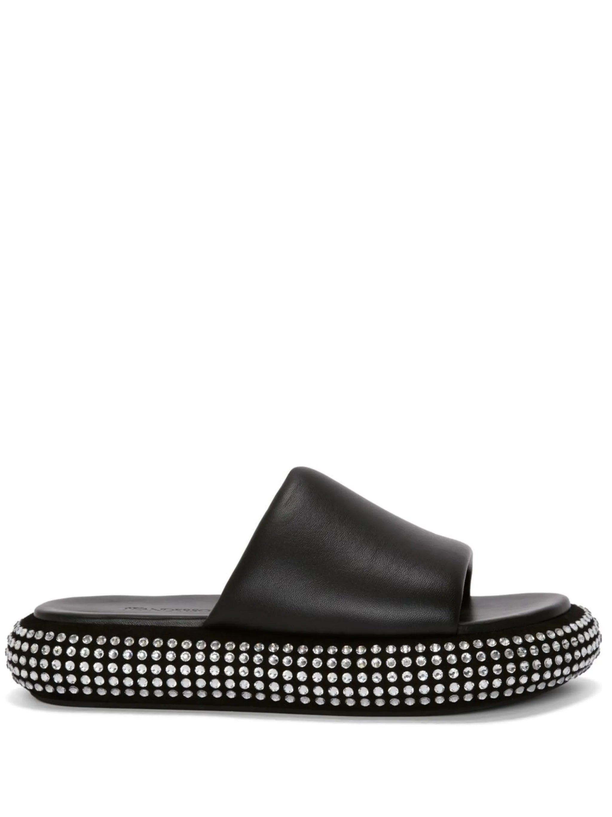 crystal bumper-tube platform sandals
