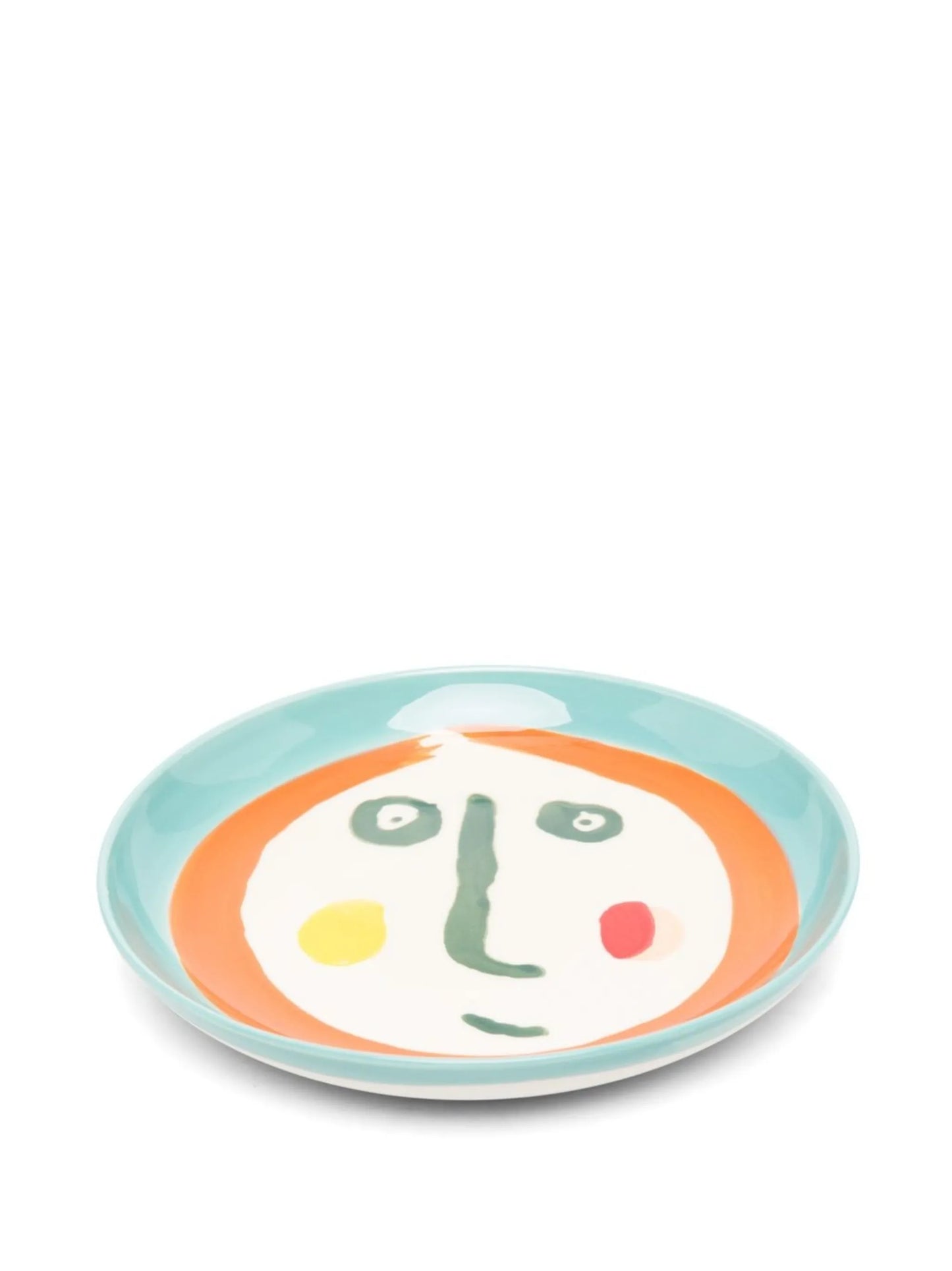 Feast Face 2 abstract-print plate (set of 4)