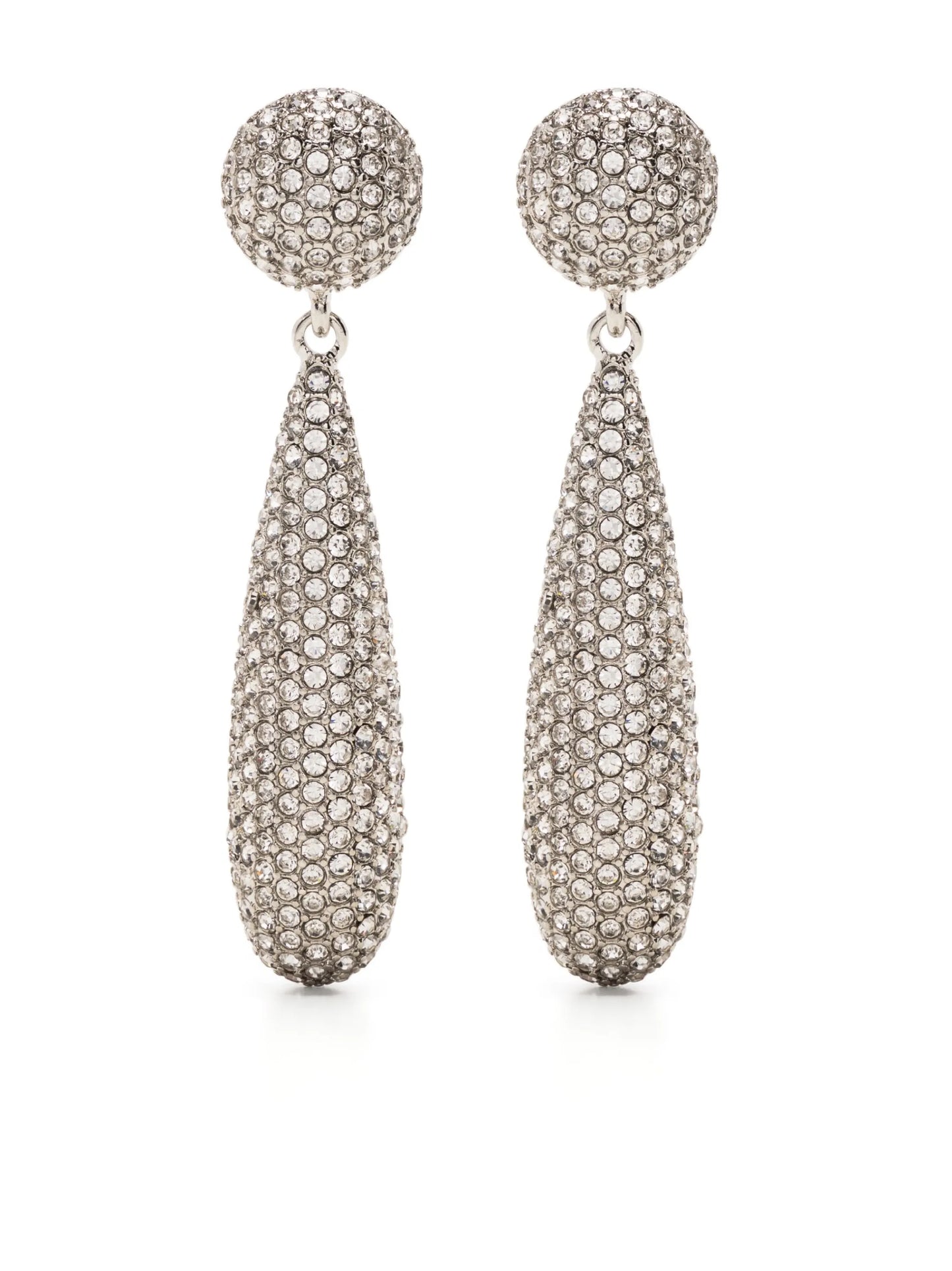 crystal-embellished drop earrings