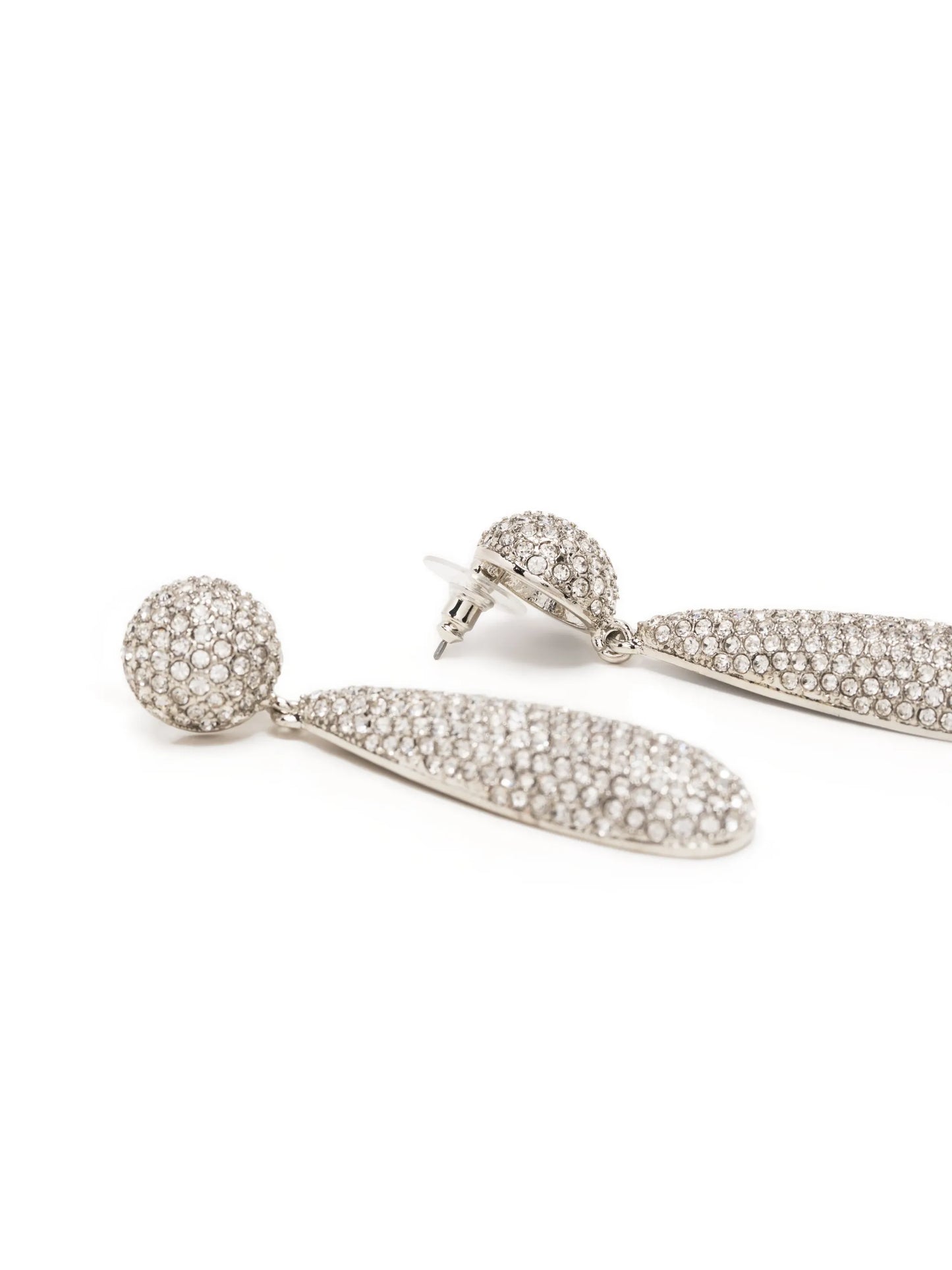 crystal-embellished drop earrings