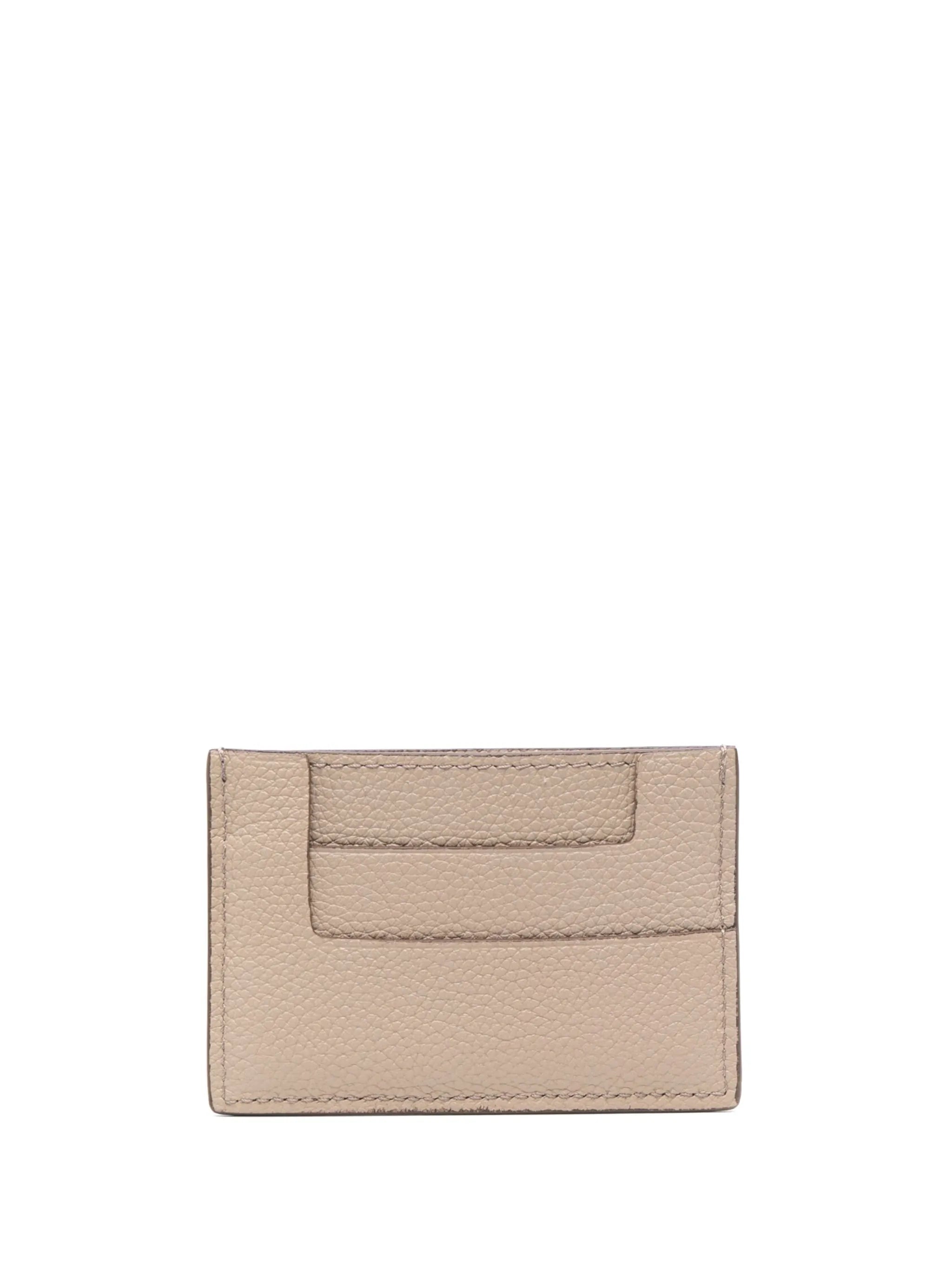 TF-plaque leather cardholder