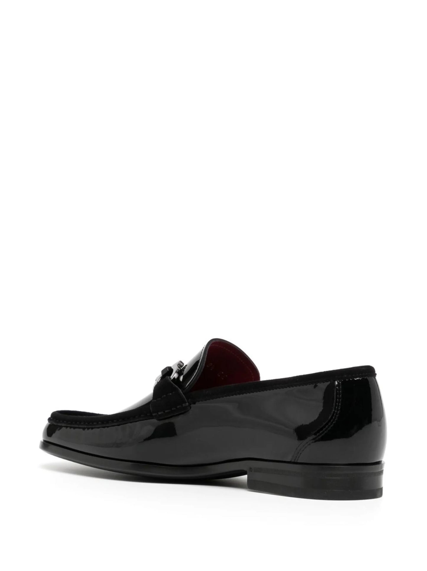 Gancini-Ornament leather loafers