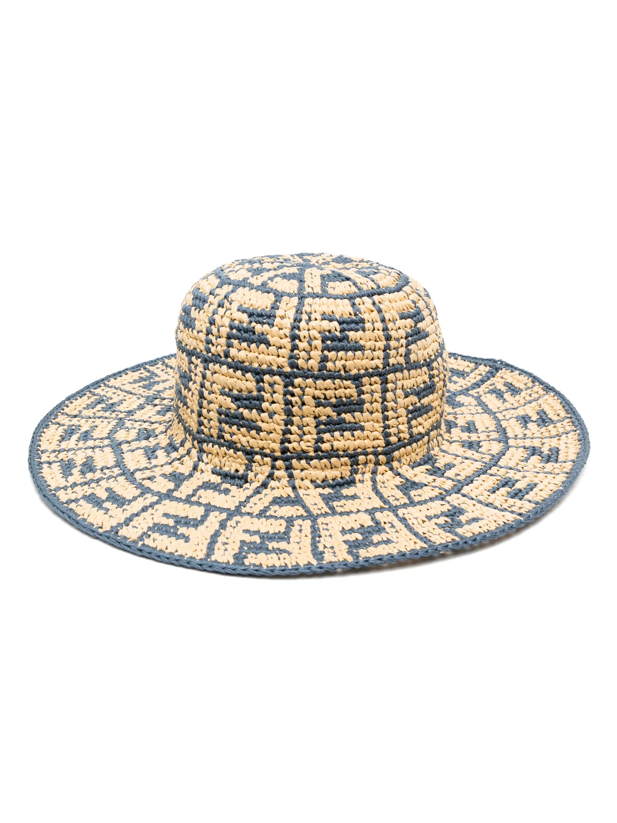 FF-logo interwoven sun hat