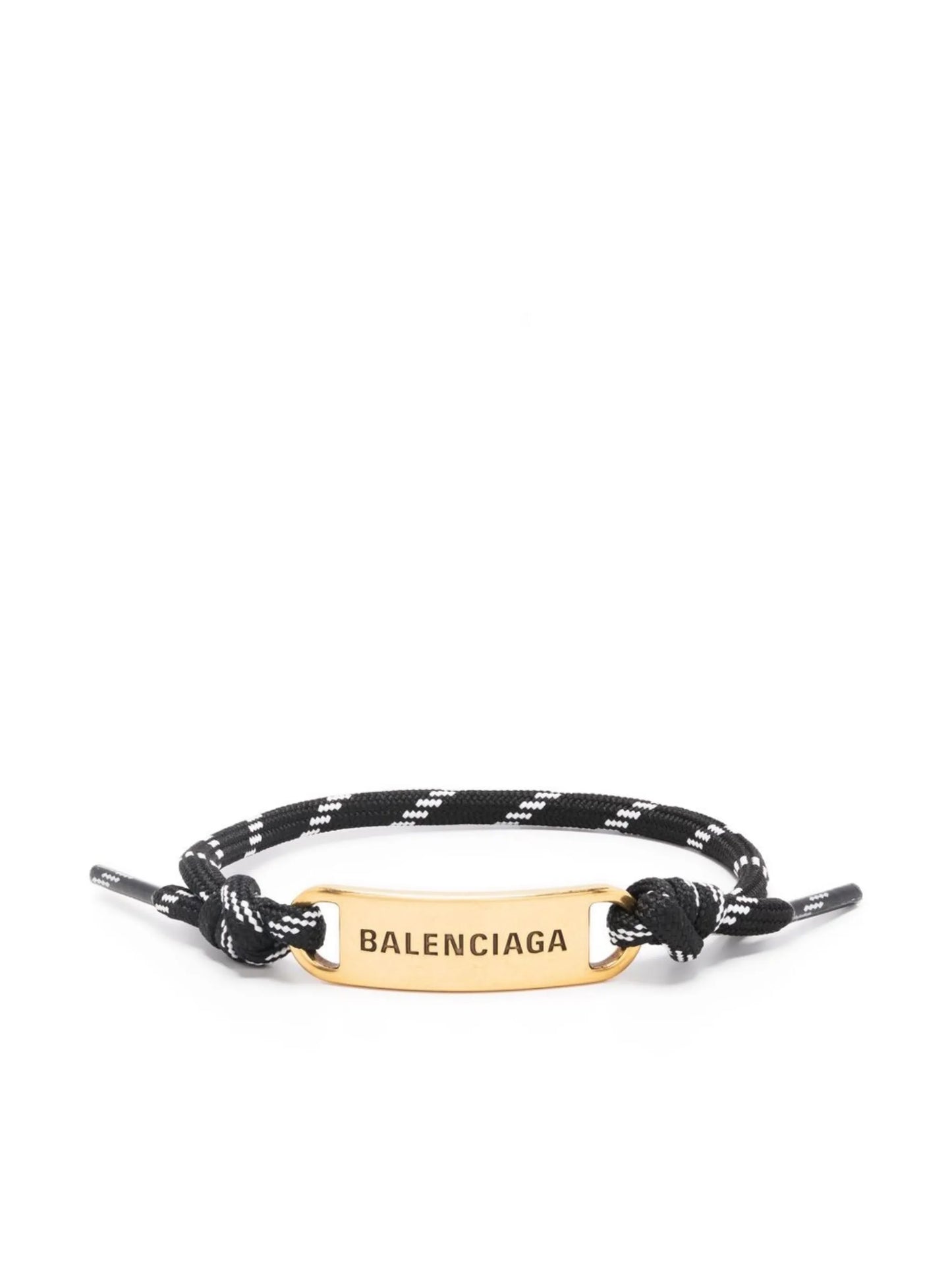 Plate logo-engraved bracelet