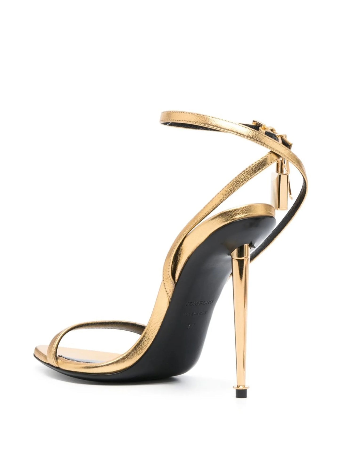 115mm Padlock metallic sandals