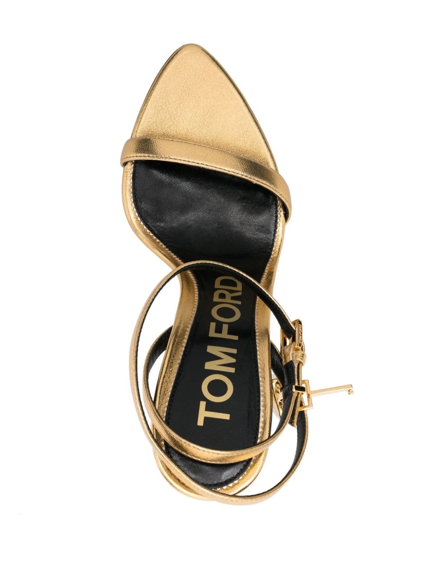 115mm Padlock metallic sandals