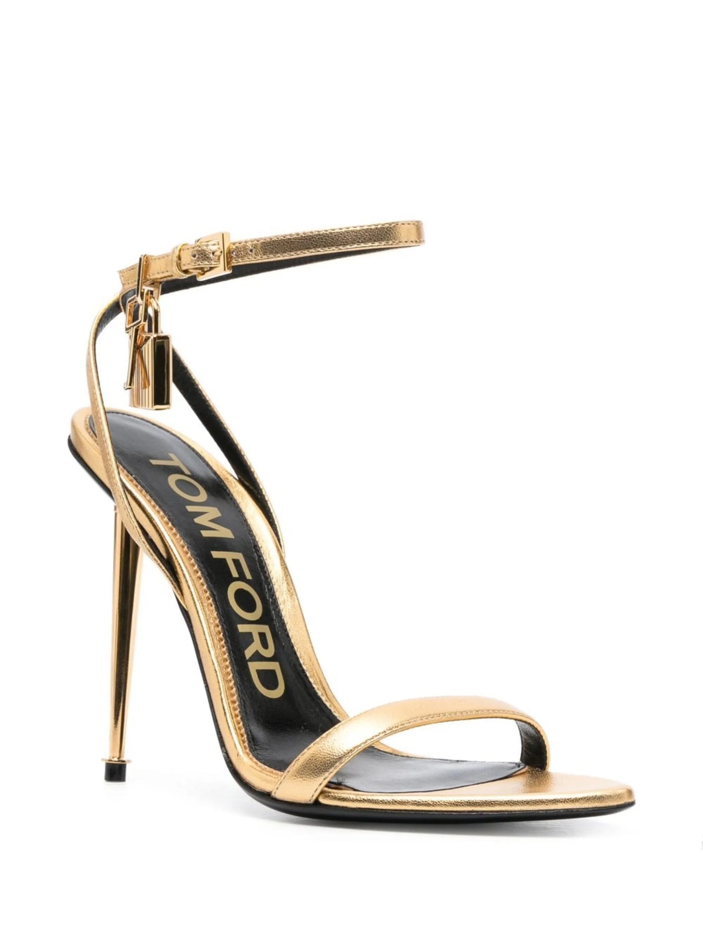115mm Padlock metallic sandals