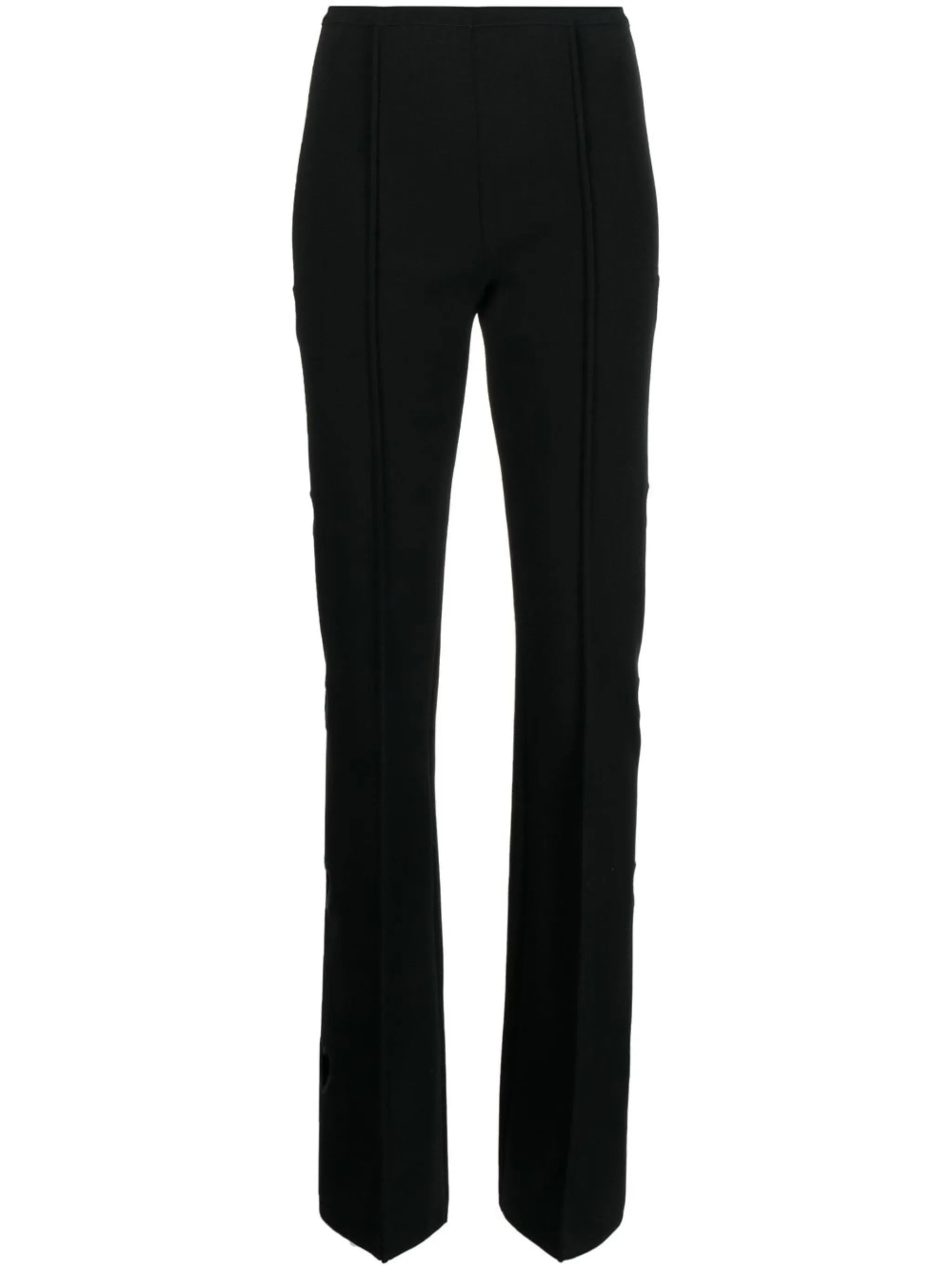 cut-out detail flared trousers