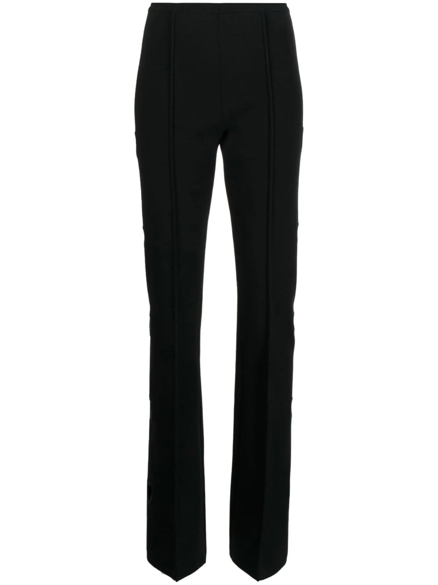 cut-out detail flared trousers