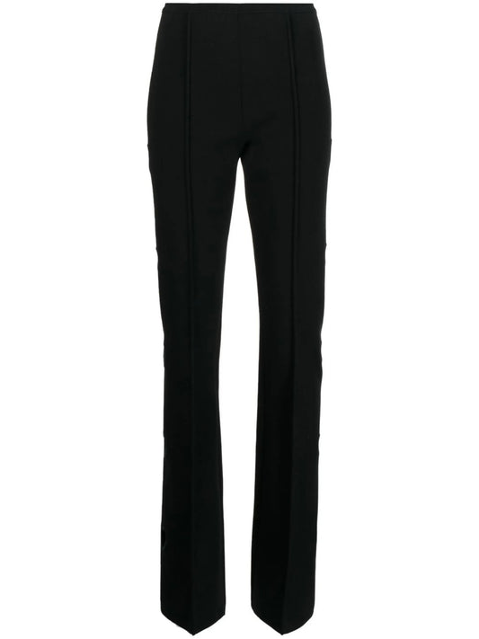 cut-out detail flared trousers