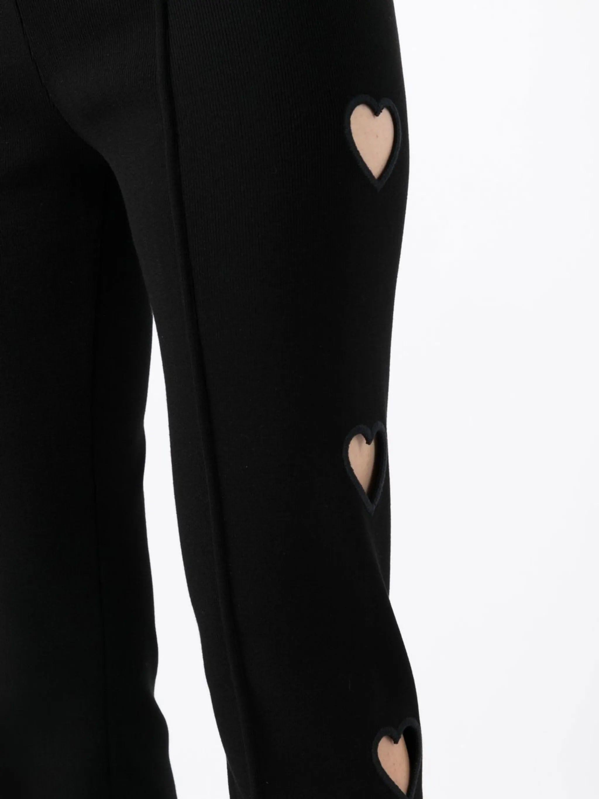 cut-out detail flared trousers