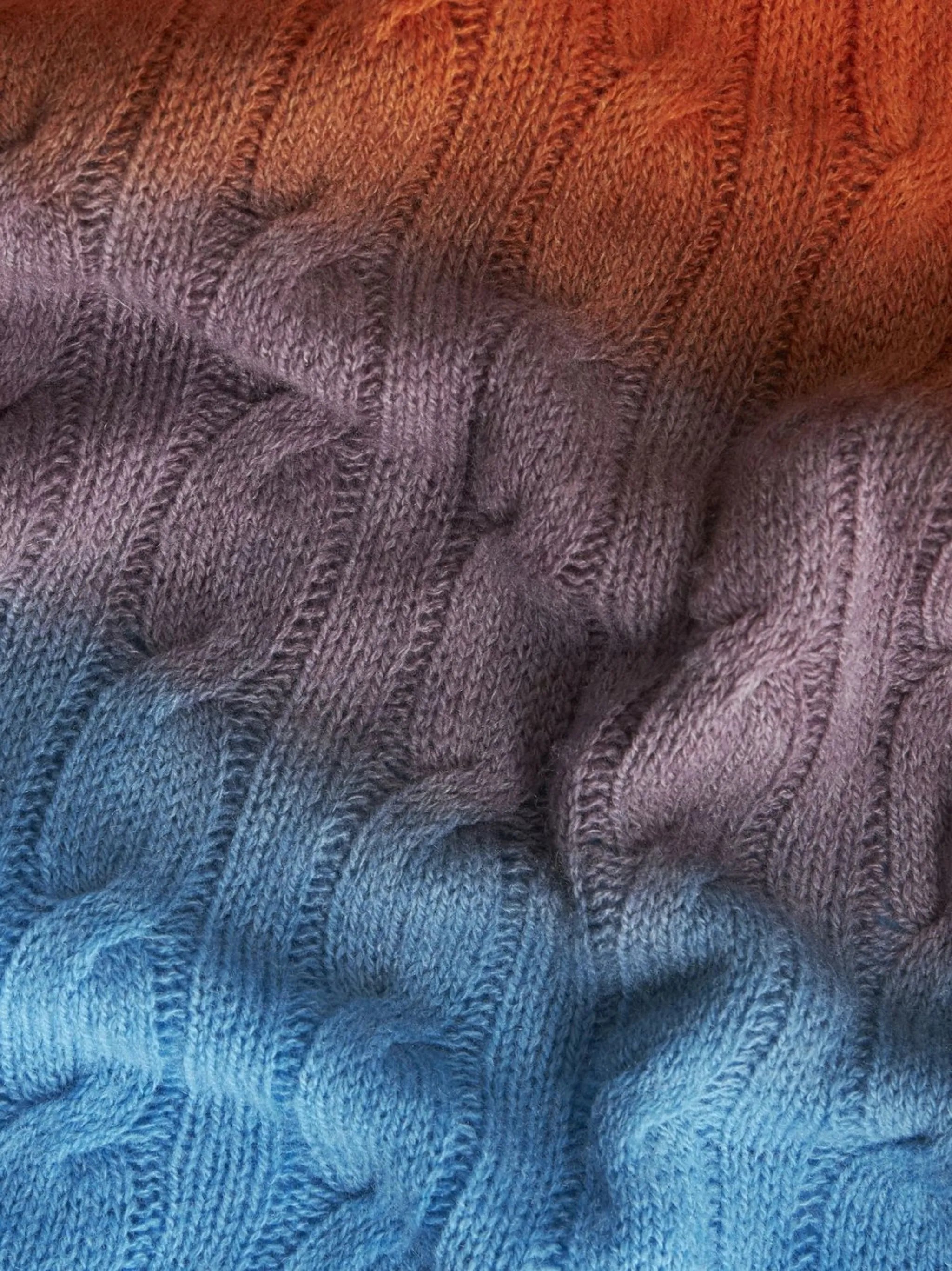 cable-knit midi skirt