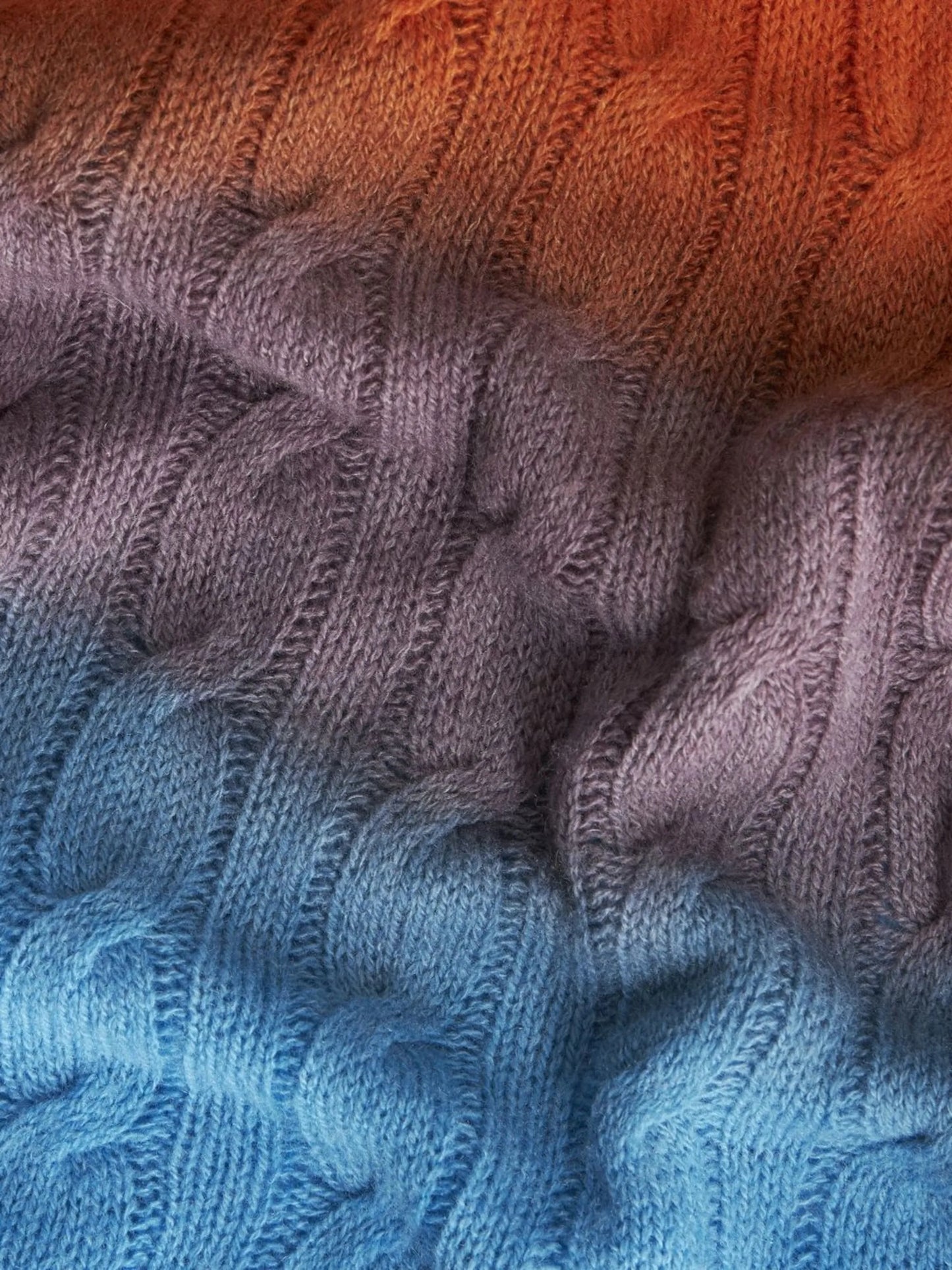 cable-knit midi skirt