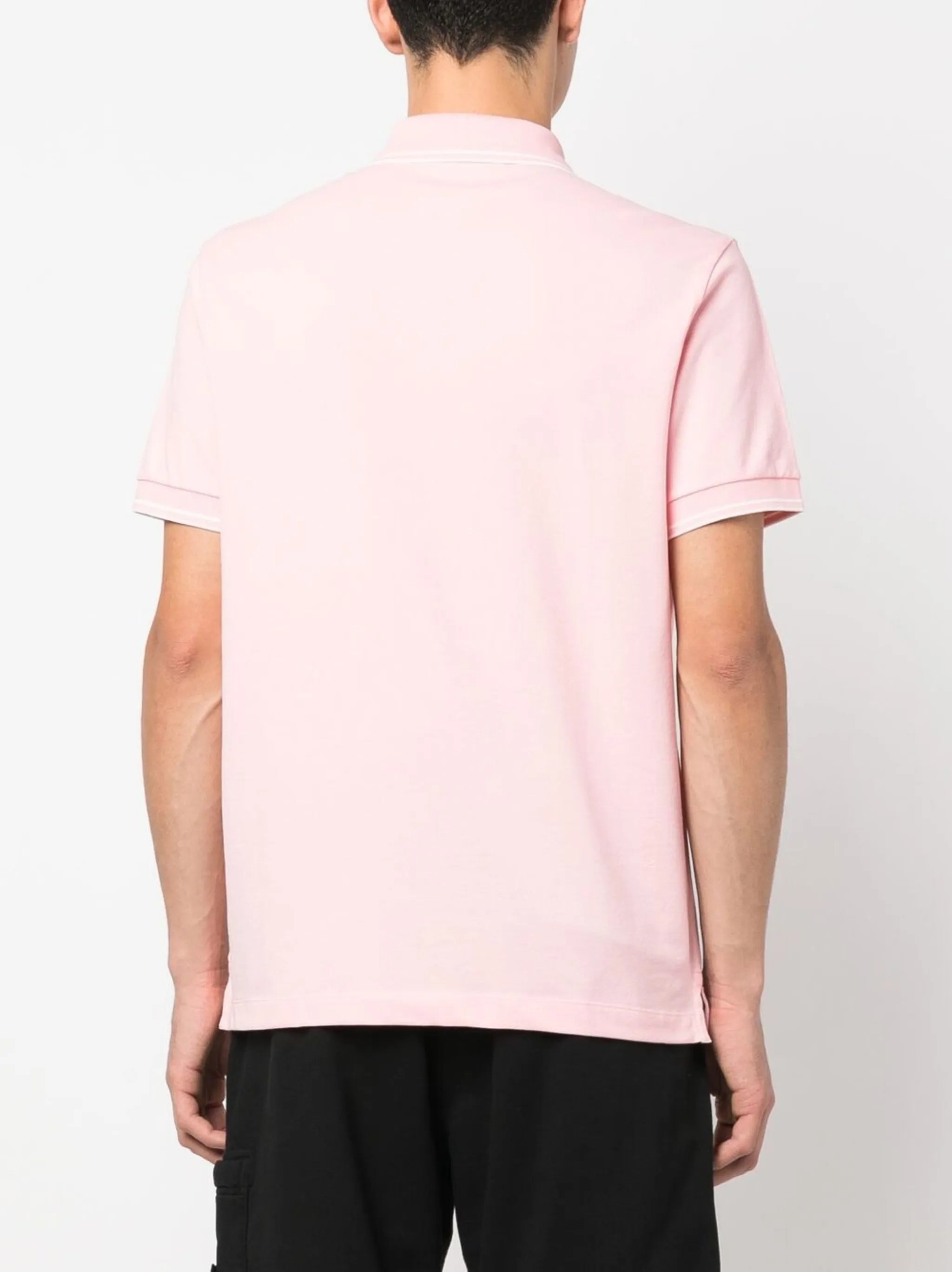 Compass-patch polo shirt