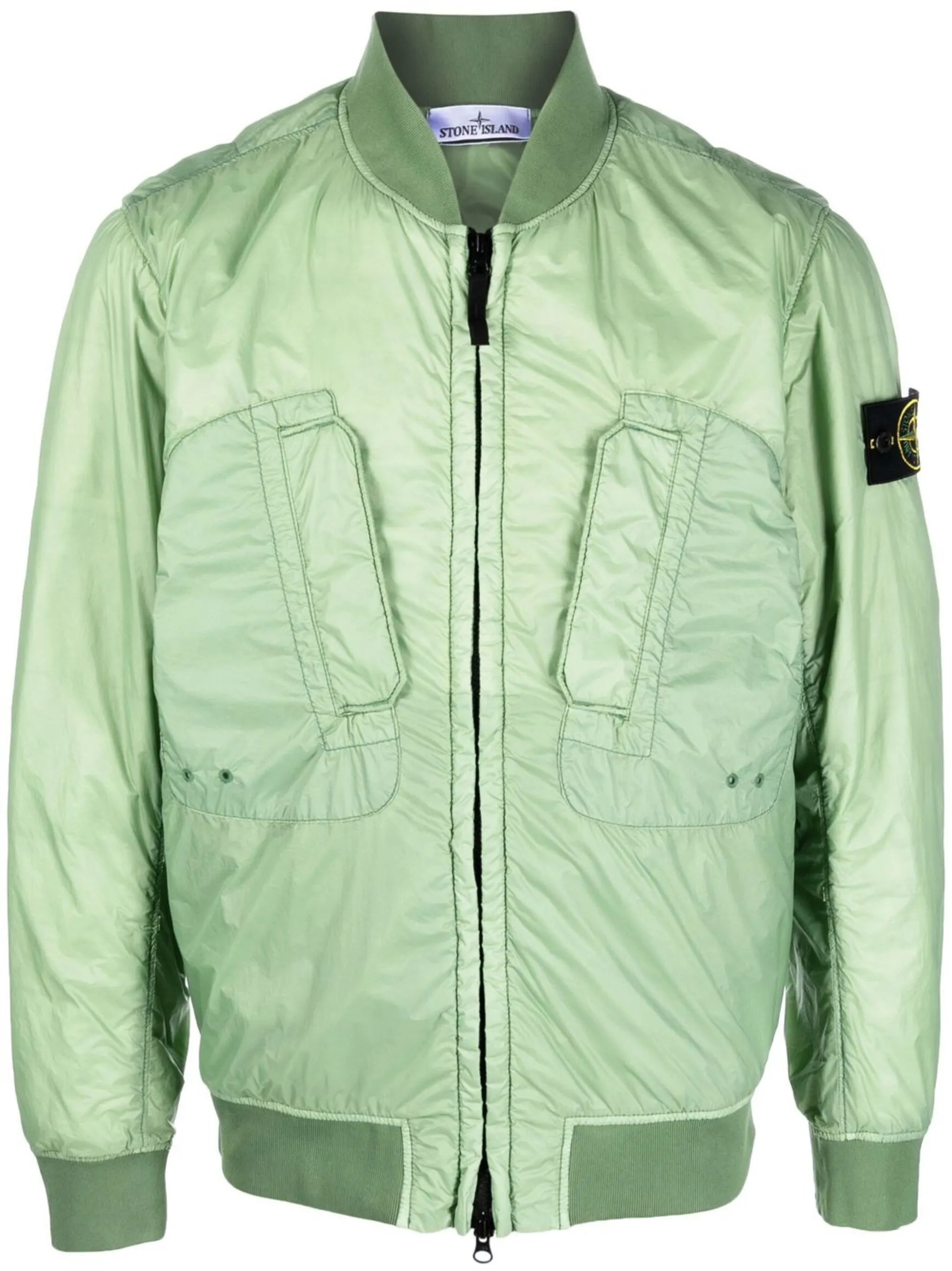 logo-patch bomber jacket