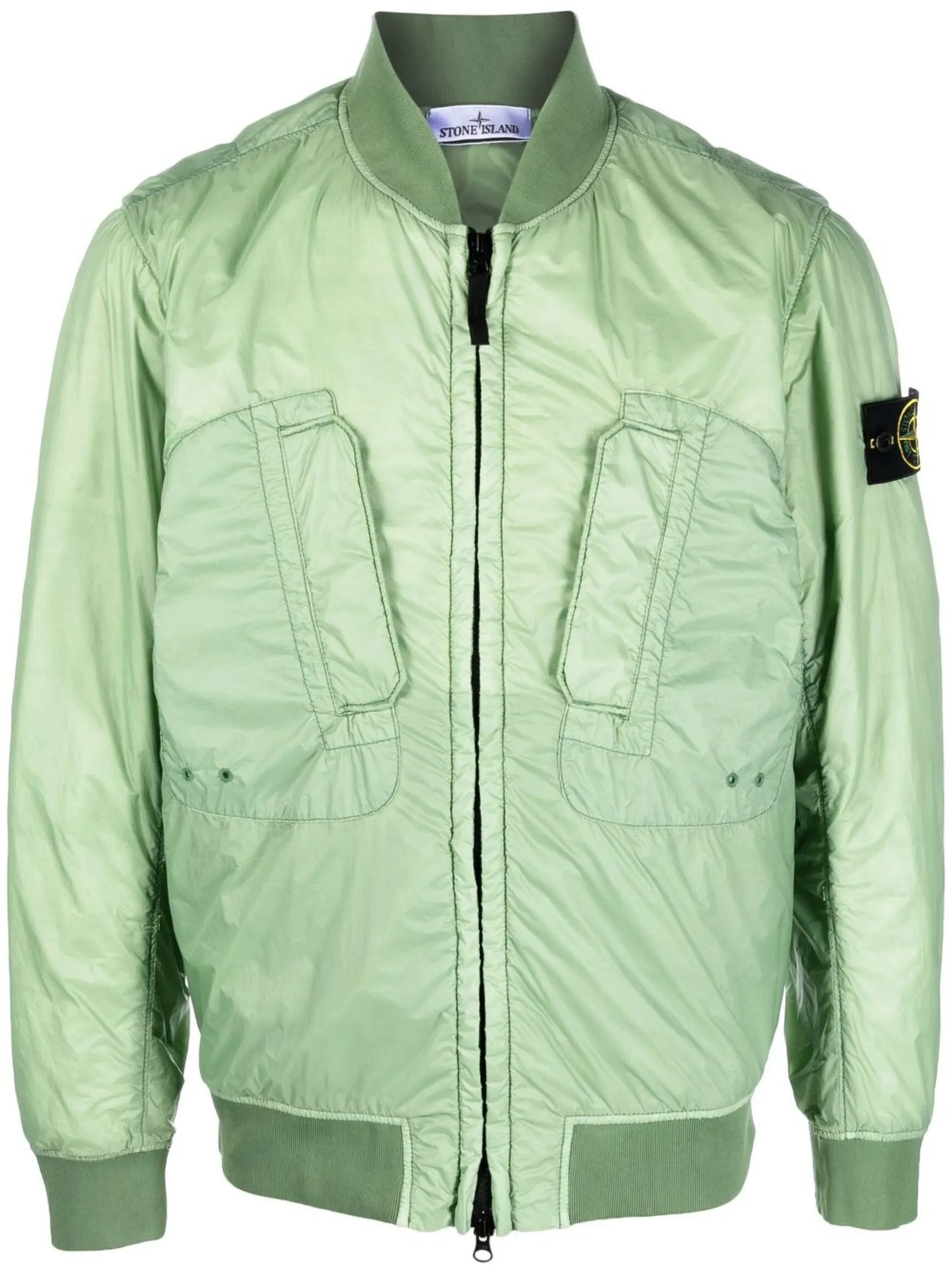 logo-patch bomber jacket