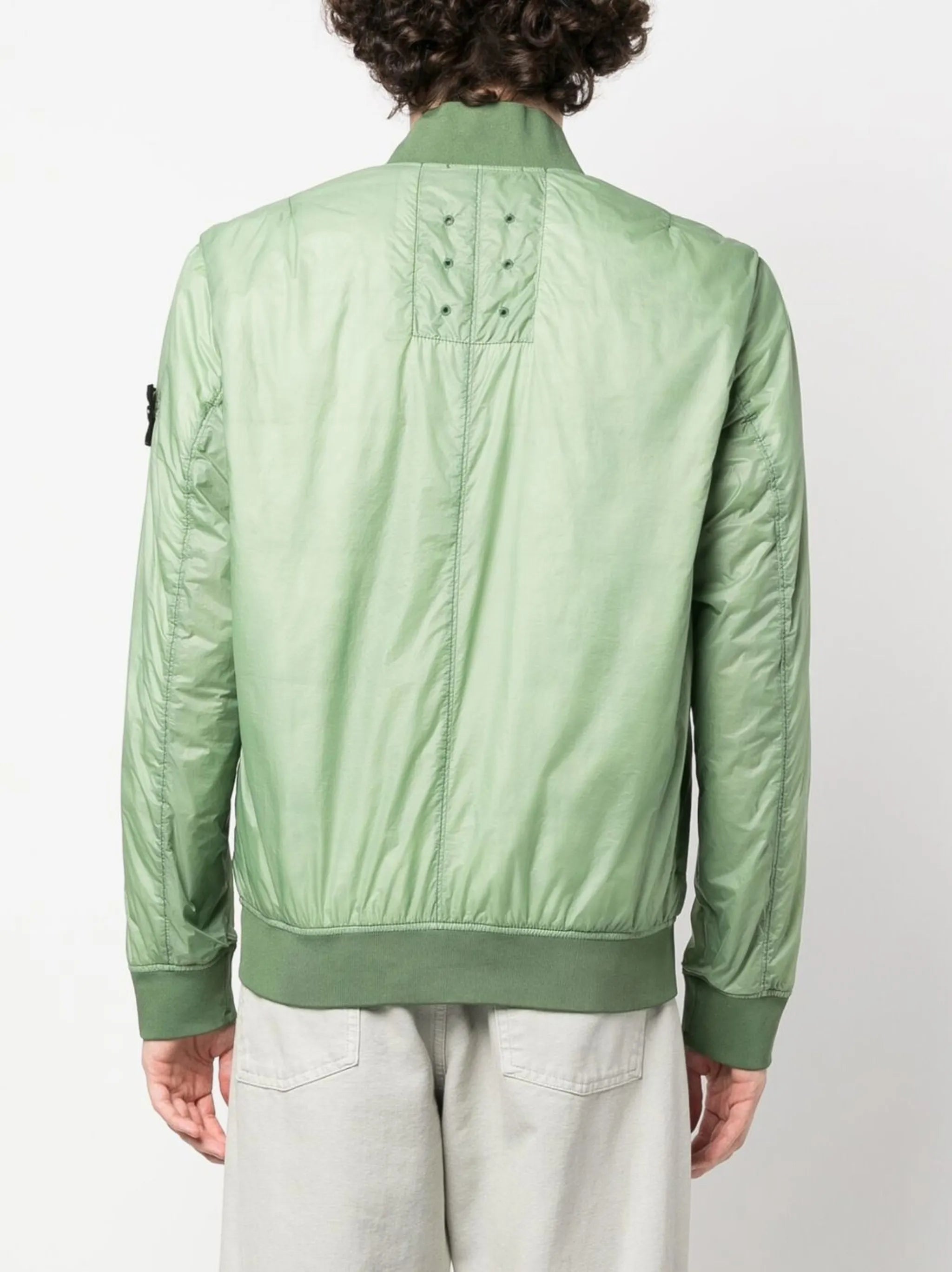logo-patch bomber jacket