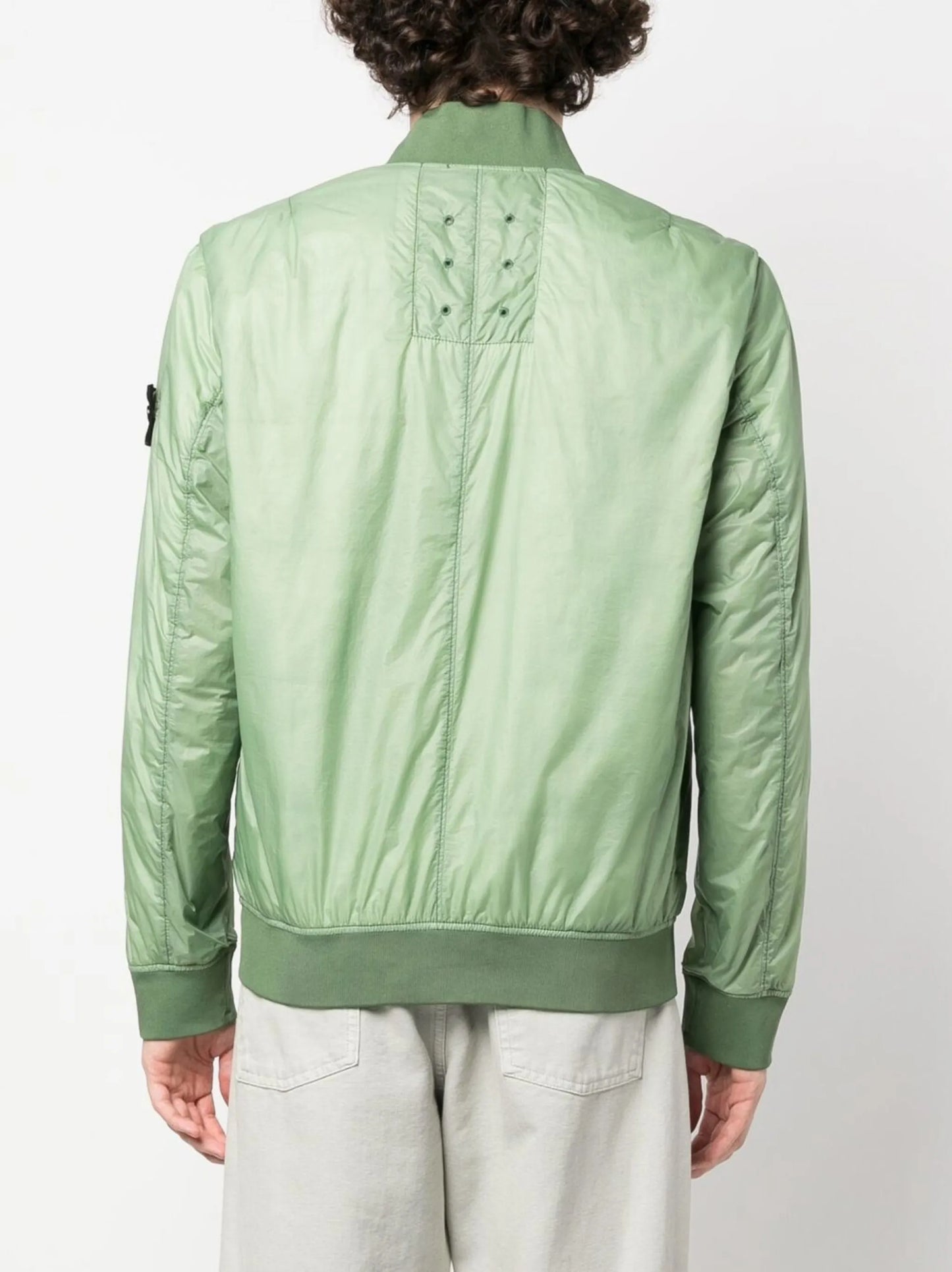 logo-patch bomber jacket