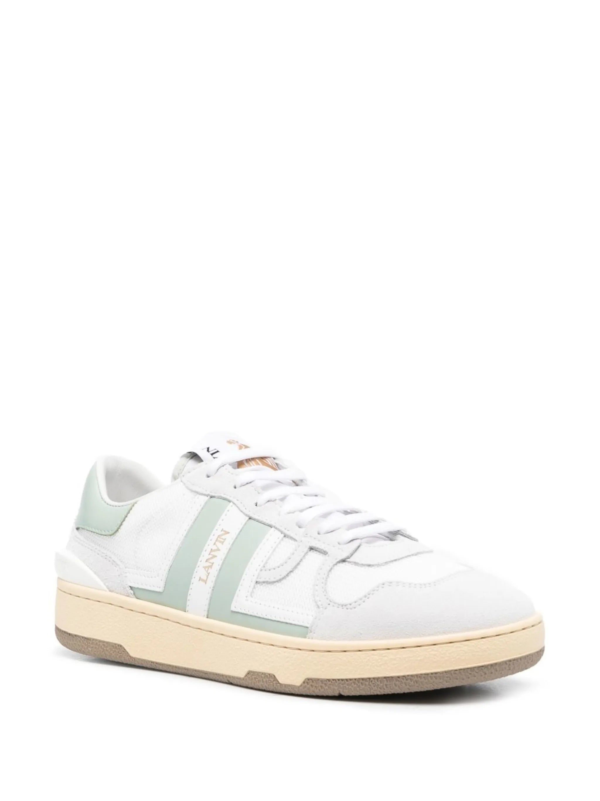 Clay panelled low-top sneakers