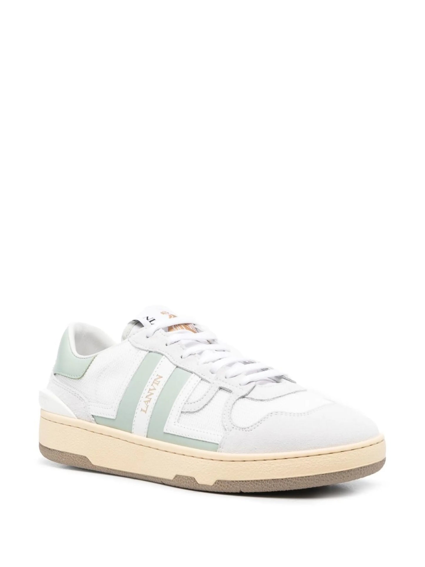 Clay panelled low-top sneakers