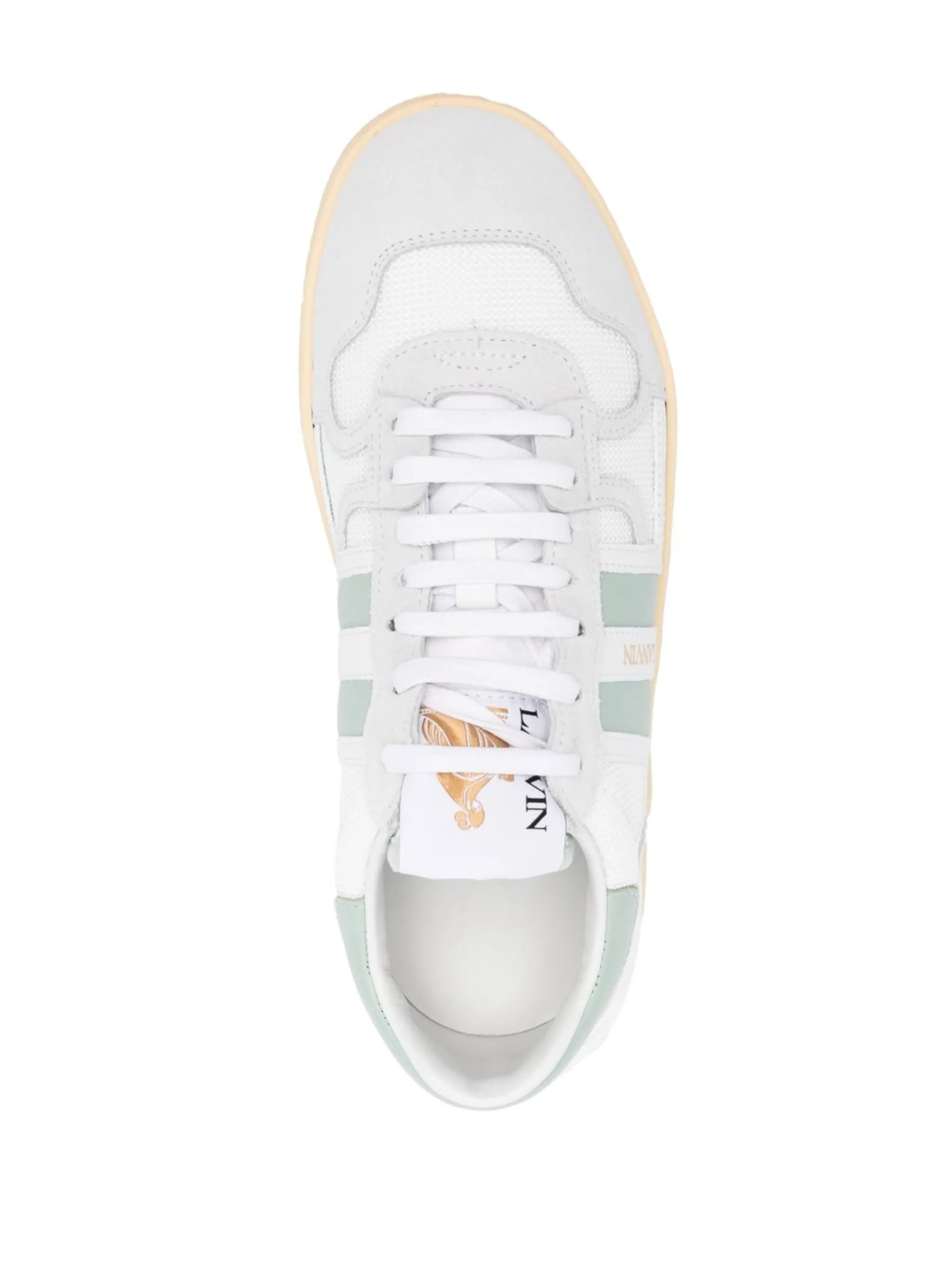 Clay panelled low-top sneakers