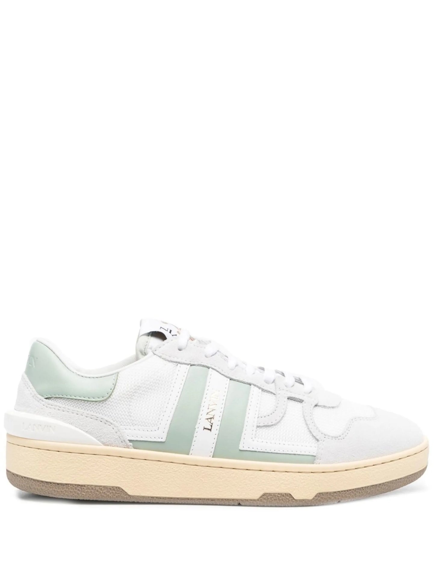 Clay panelled low-top sneakers