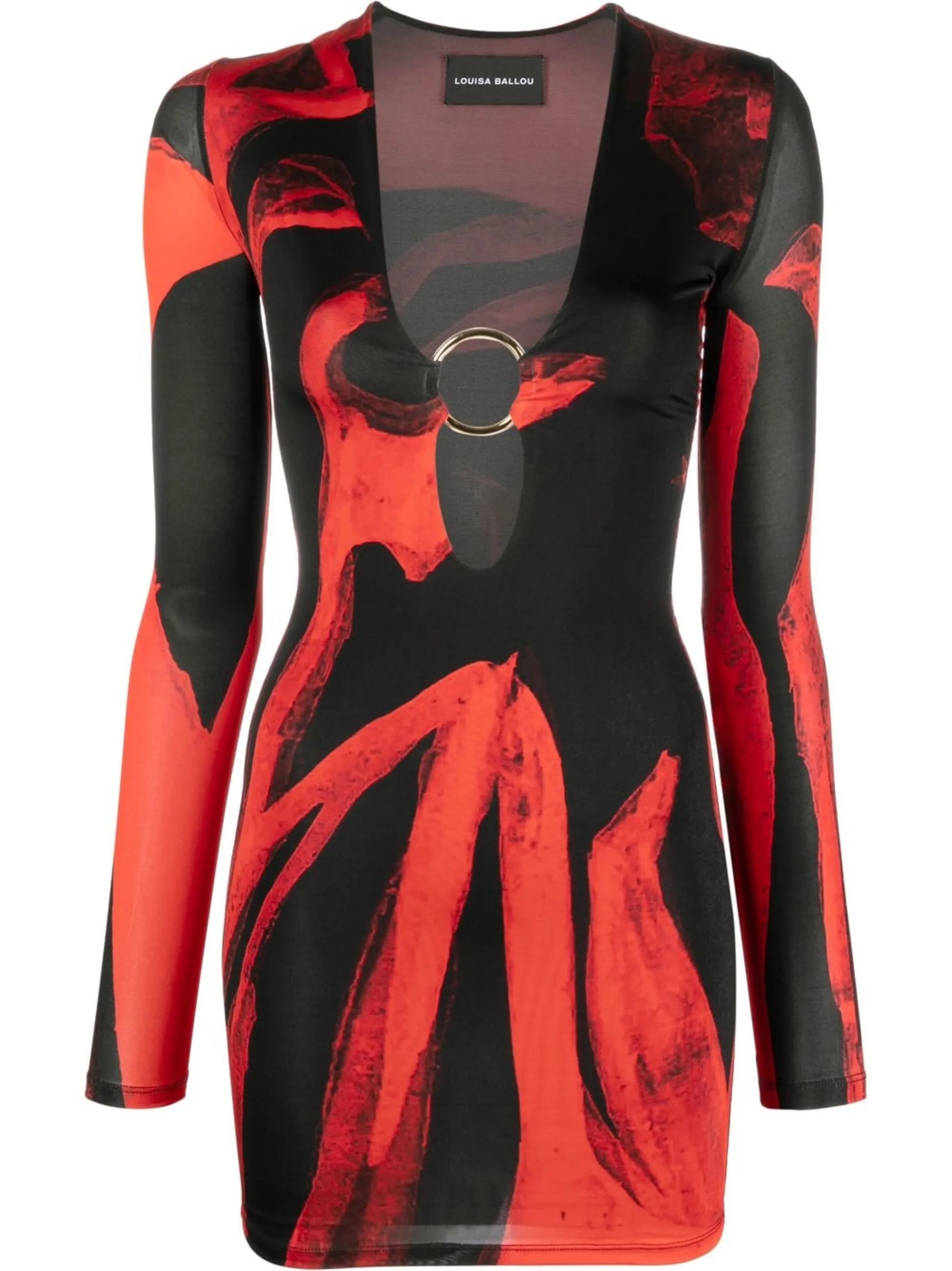 Helios abstract-print minidress