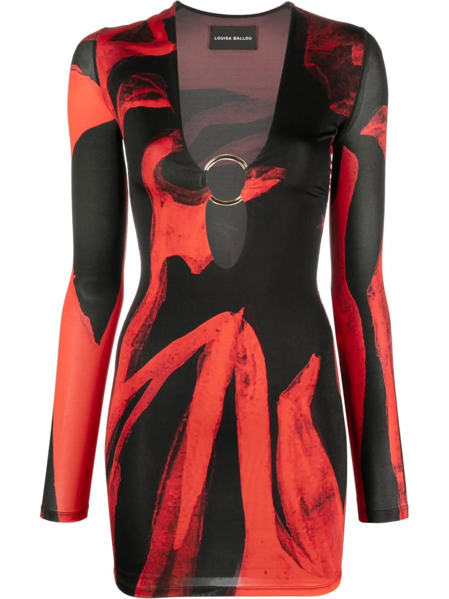 Helios abstract-print minidress