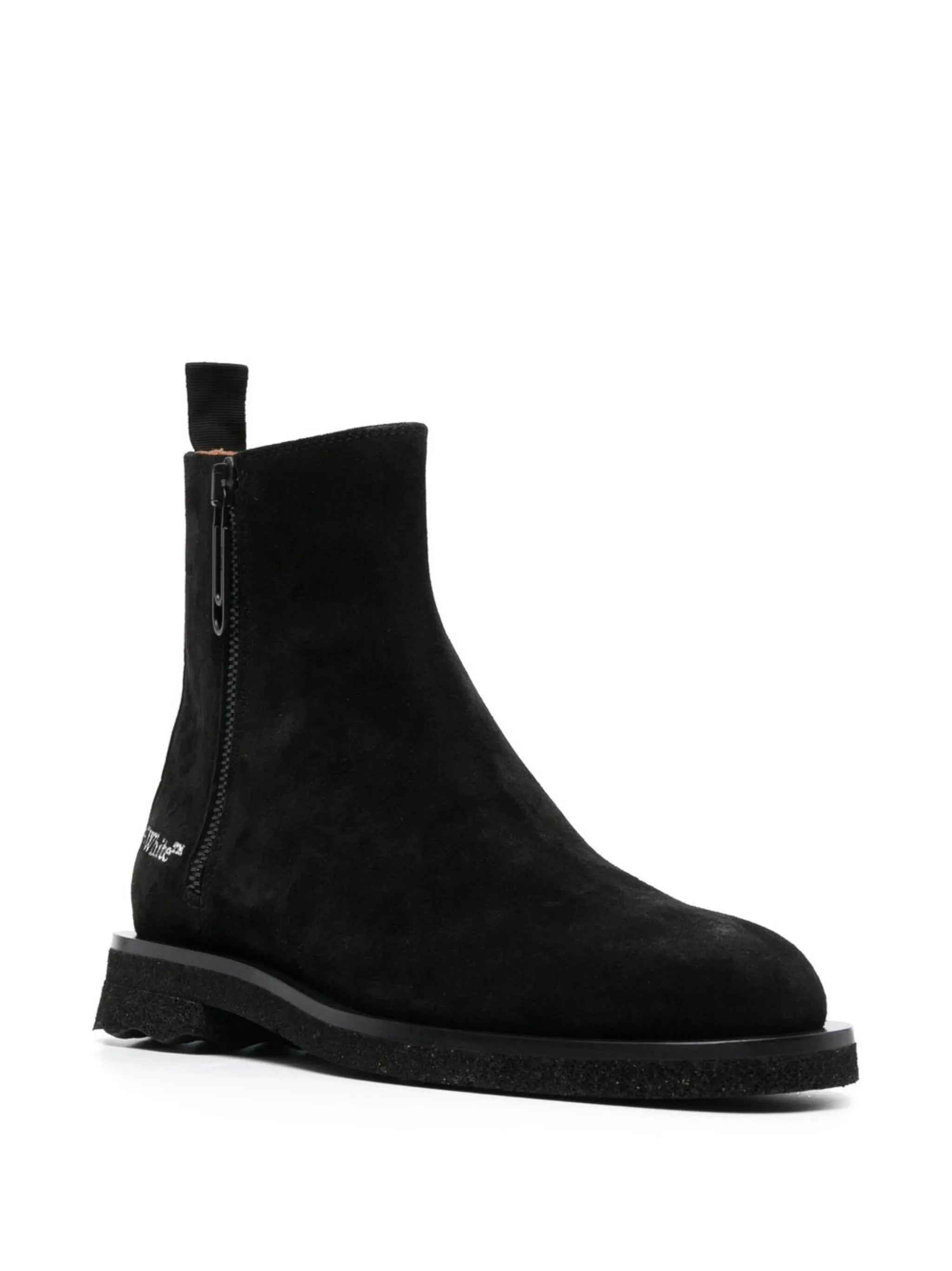 logo-print ankle boots