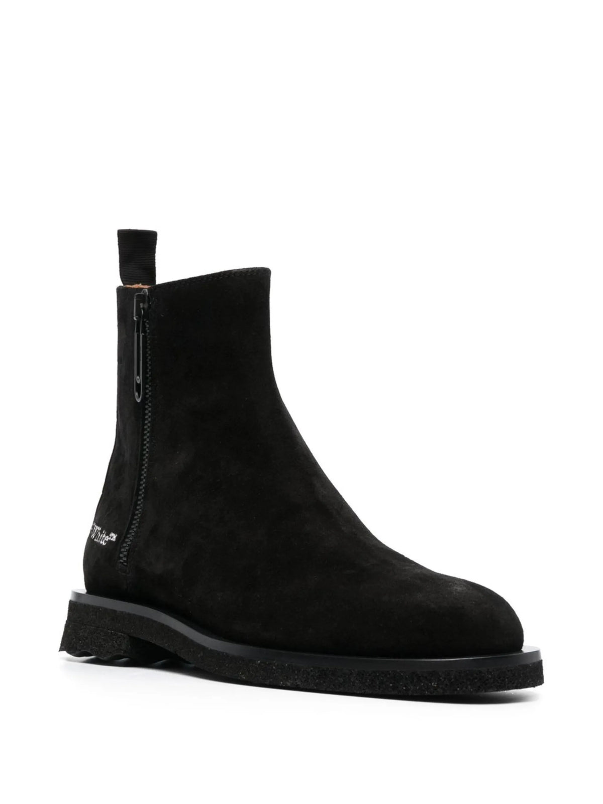 logo-print ankle boots